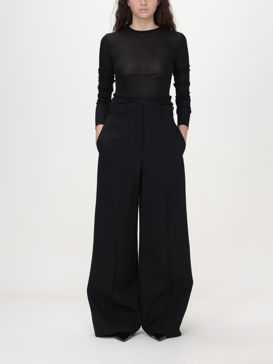 パンツ JIL SANDER '61' trousers Black J01KA0141J65005 Jil Sander Outlet: Pants woman - Black | Jil Sander pants