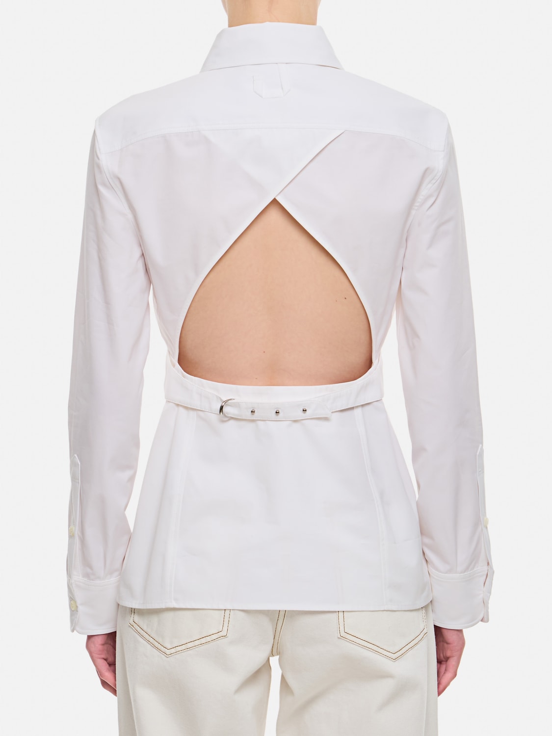 JACQUEMUS HEMDBLUSE: Hemdbluse damen Jacquemus, Weiß - Img 3