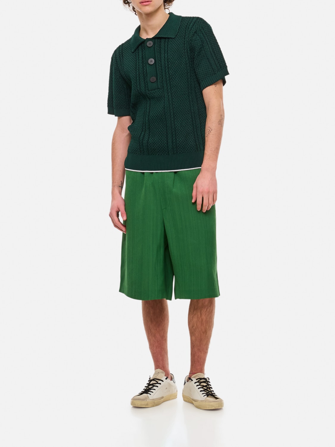JACQUEMUS SHORTS: Short men Jacquemus, Green - Img 2