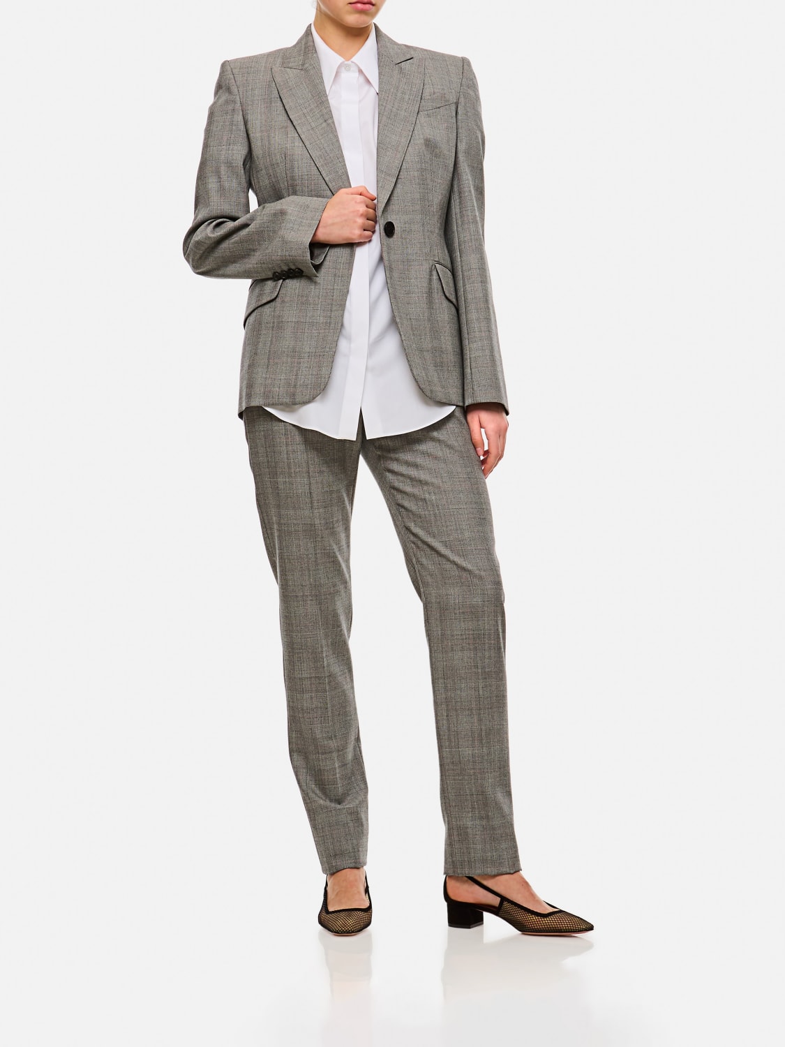 MCQUEEN JACKET: Blazer woman McQueen, Grey - Img 2