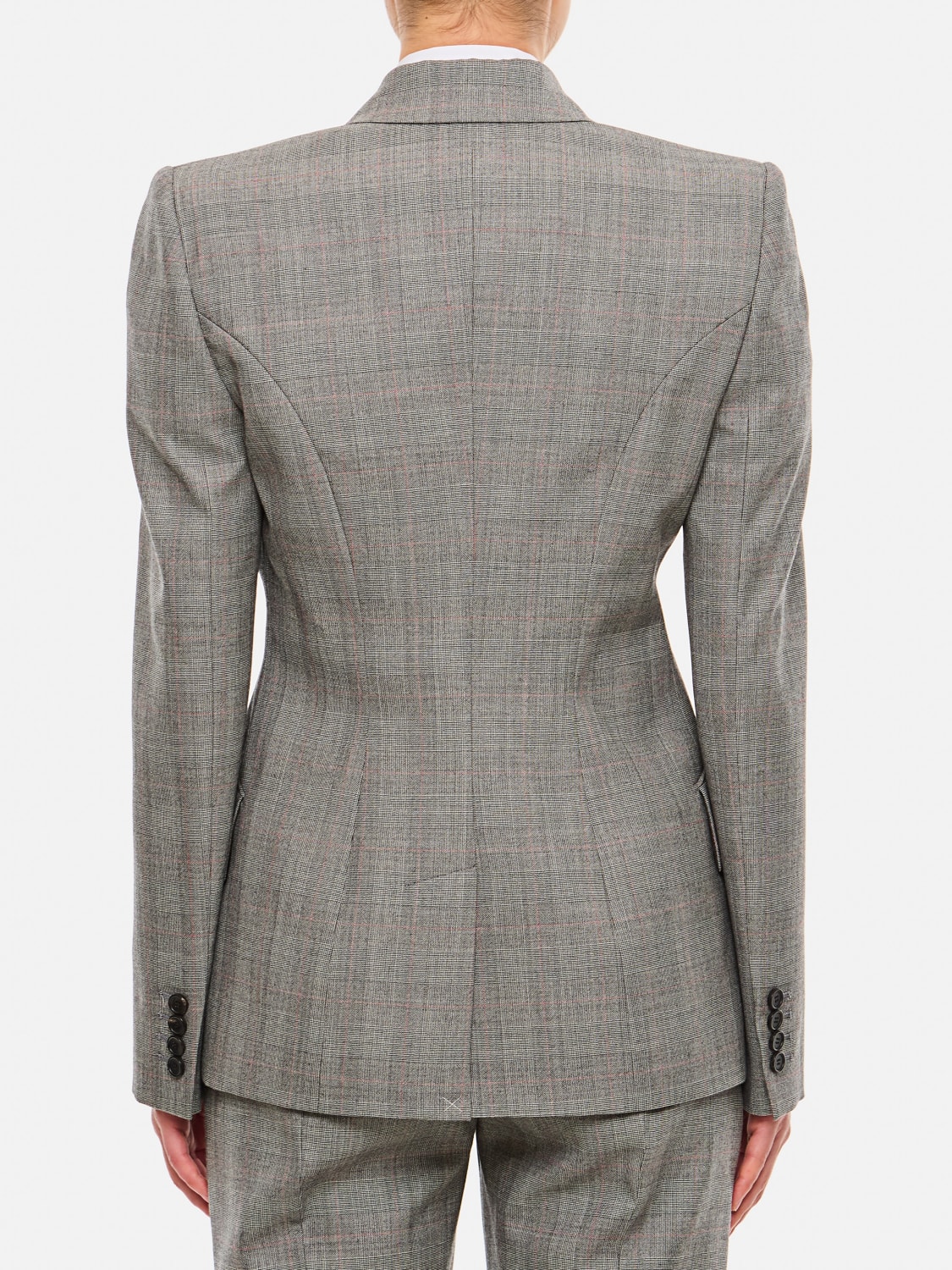 MCQUEEN JACKET: Blazer woman McQueen, Grey - Img 3