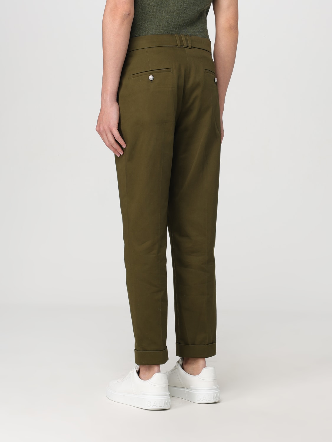 BALMAIN PANTALON: Pantalon homme Balmain, Kaki - Img 3