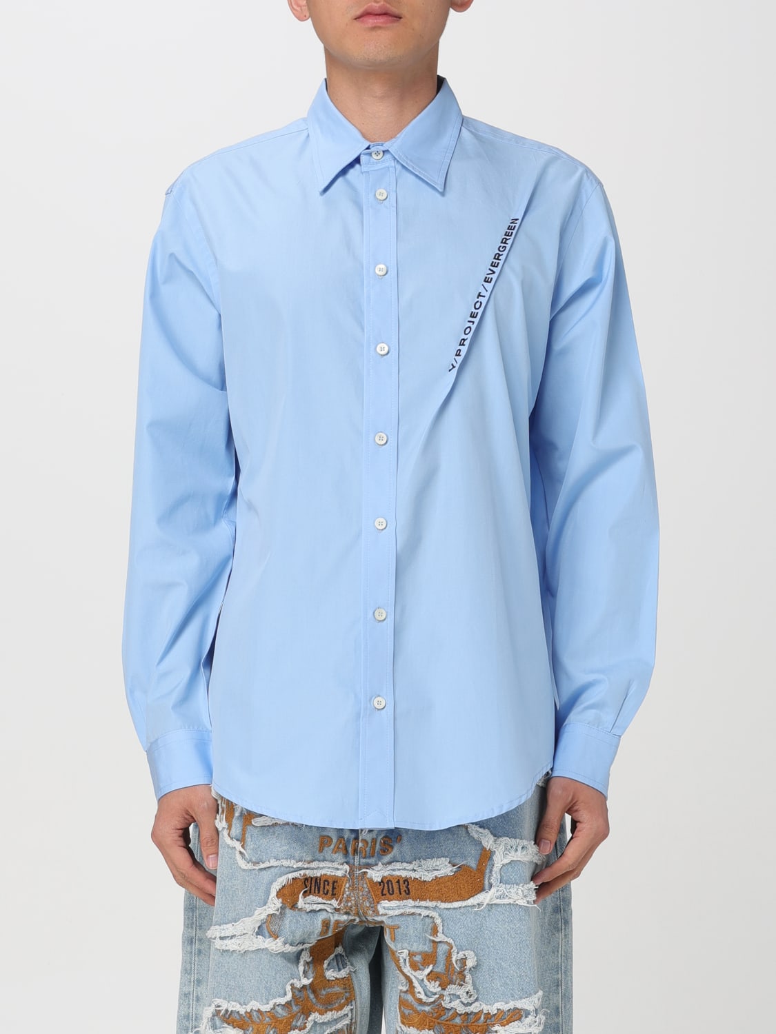 Y/PROJECT SHIRT: Shirt men Y/project, Sky Blue - Img 1