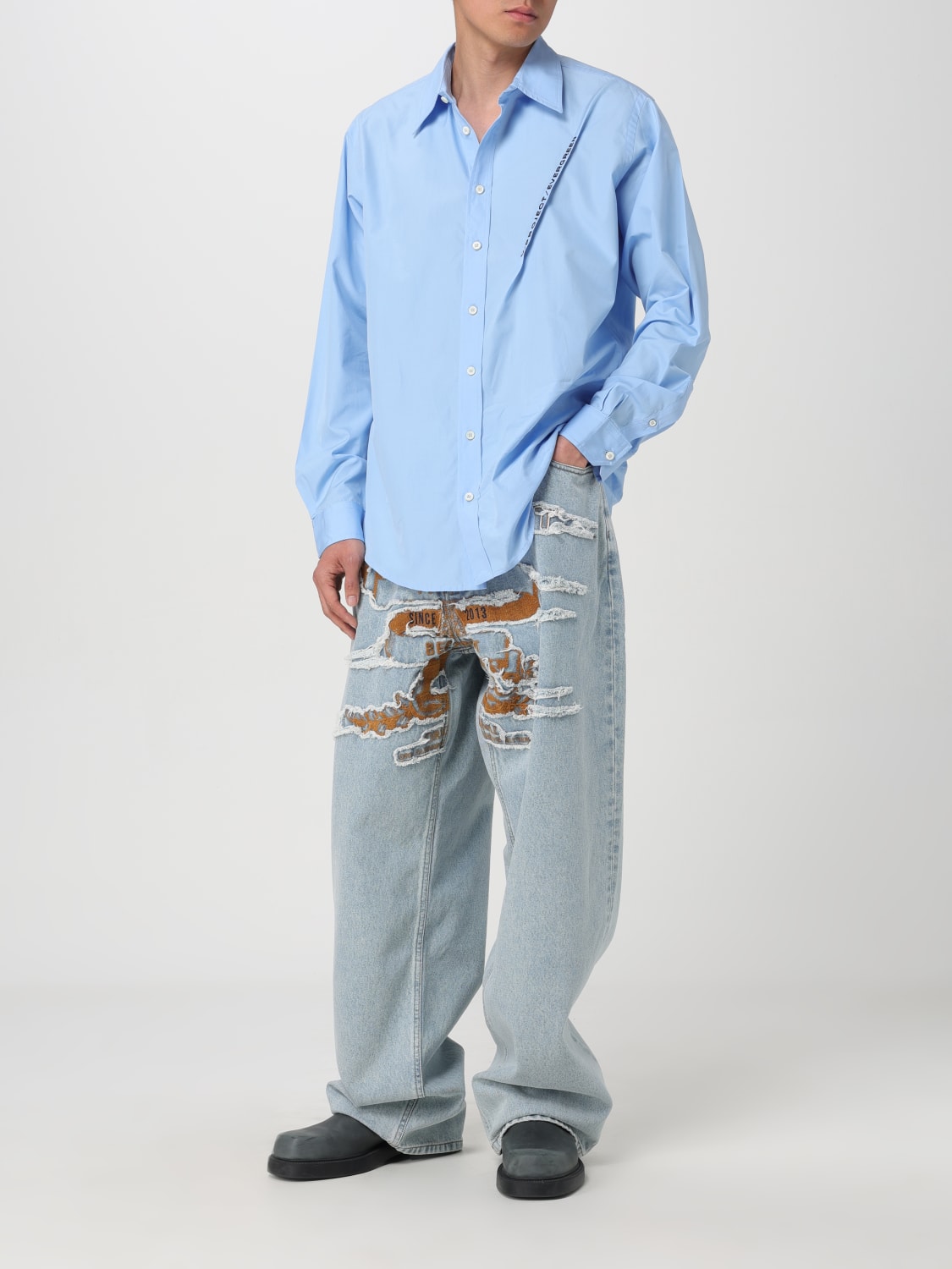 Y/PROJECT SHIRT: Shirt men Y/project, Sky Blue - Img 2