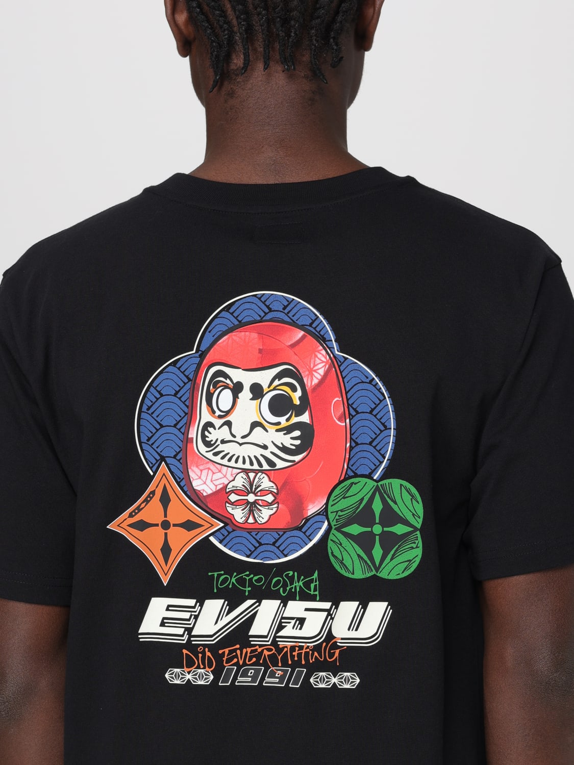 EVISU ФУТБОЛКА: Футболка Мужское Evisu, Черный - Img 3