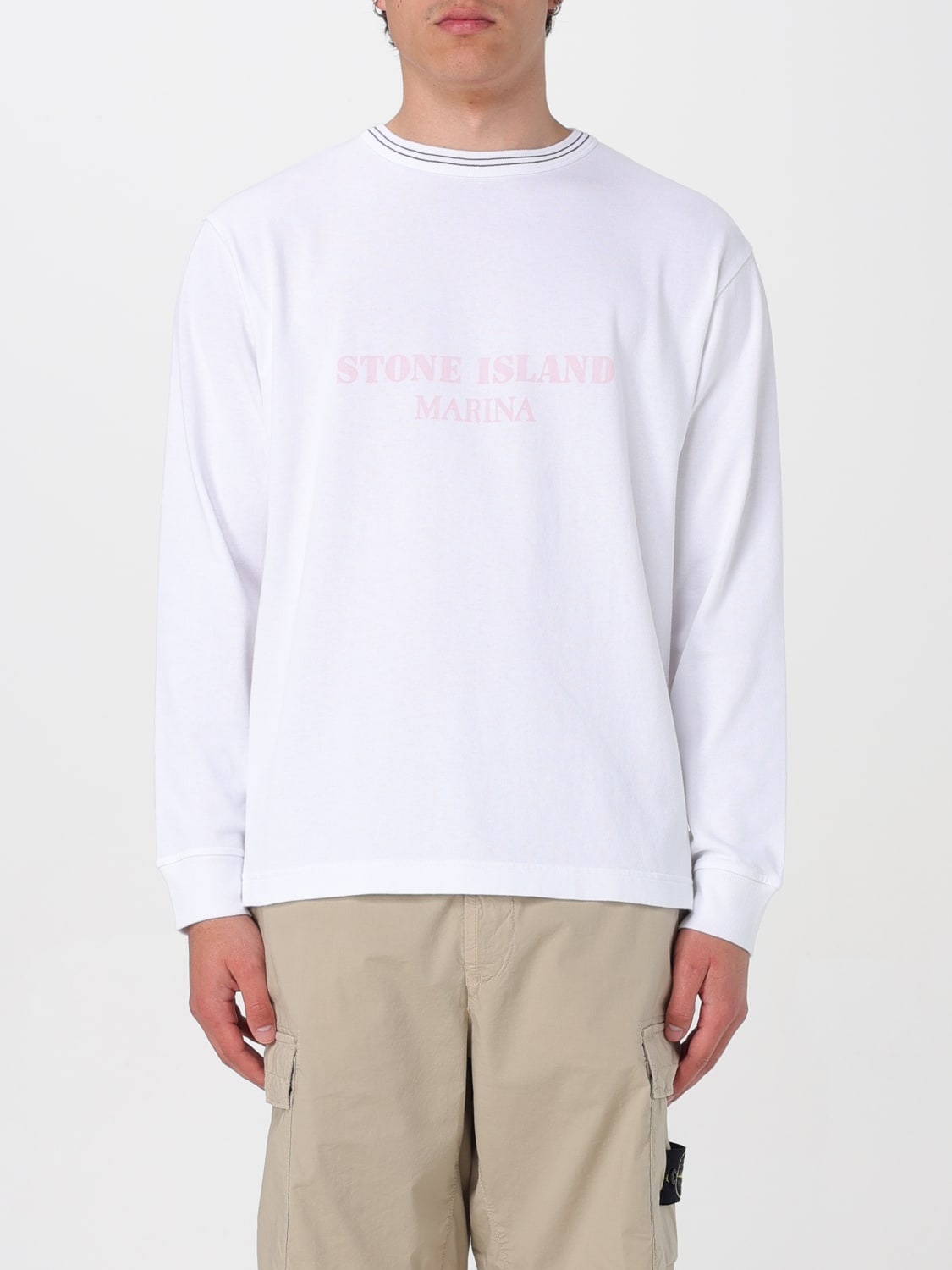 STONE ISLAND T-SHIRT: T-shirt men Stone Island, White - Img 1