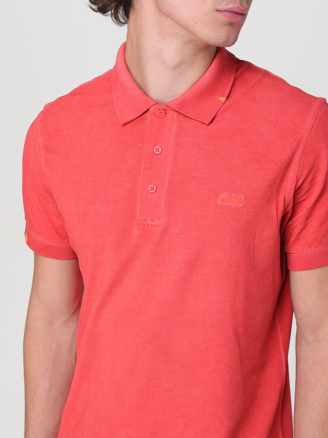 SUN 68 POLO SHIRT: Polo shirt men Sun 68, Raspberry - Img 3