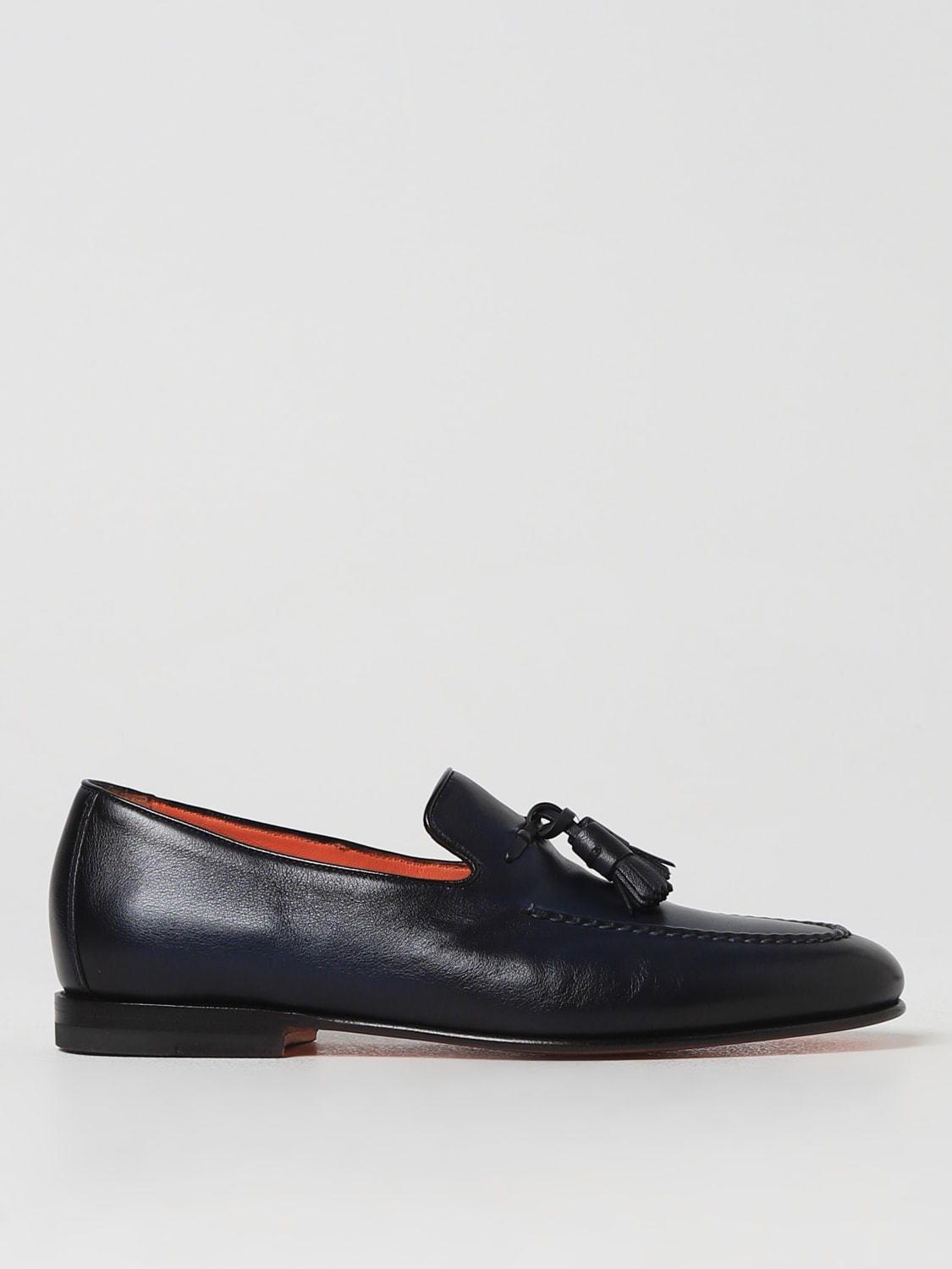 Santoni Outlet Shoes men Blue Santoni loafers MCNC16465SA3BSLF online at GIGLIO.COM