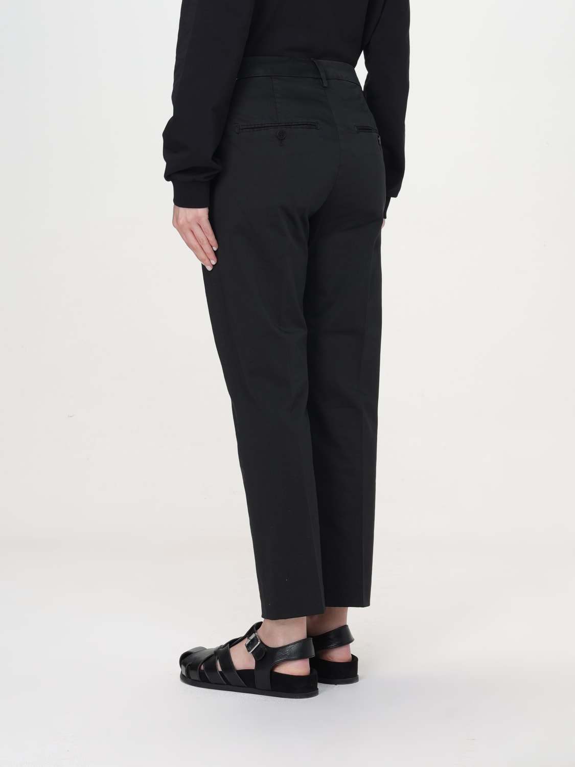 DONDUP PANTALONE: Pantalone Dondup in cotone stretch , Nero - Img 2