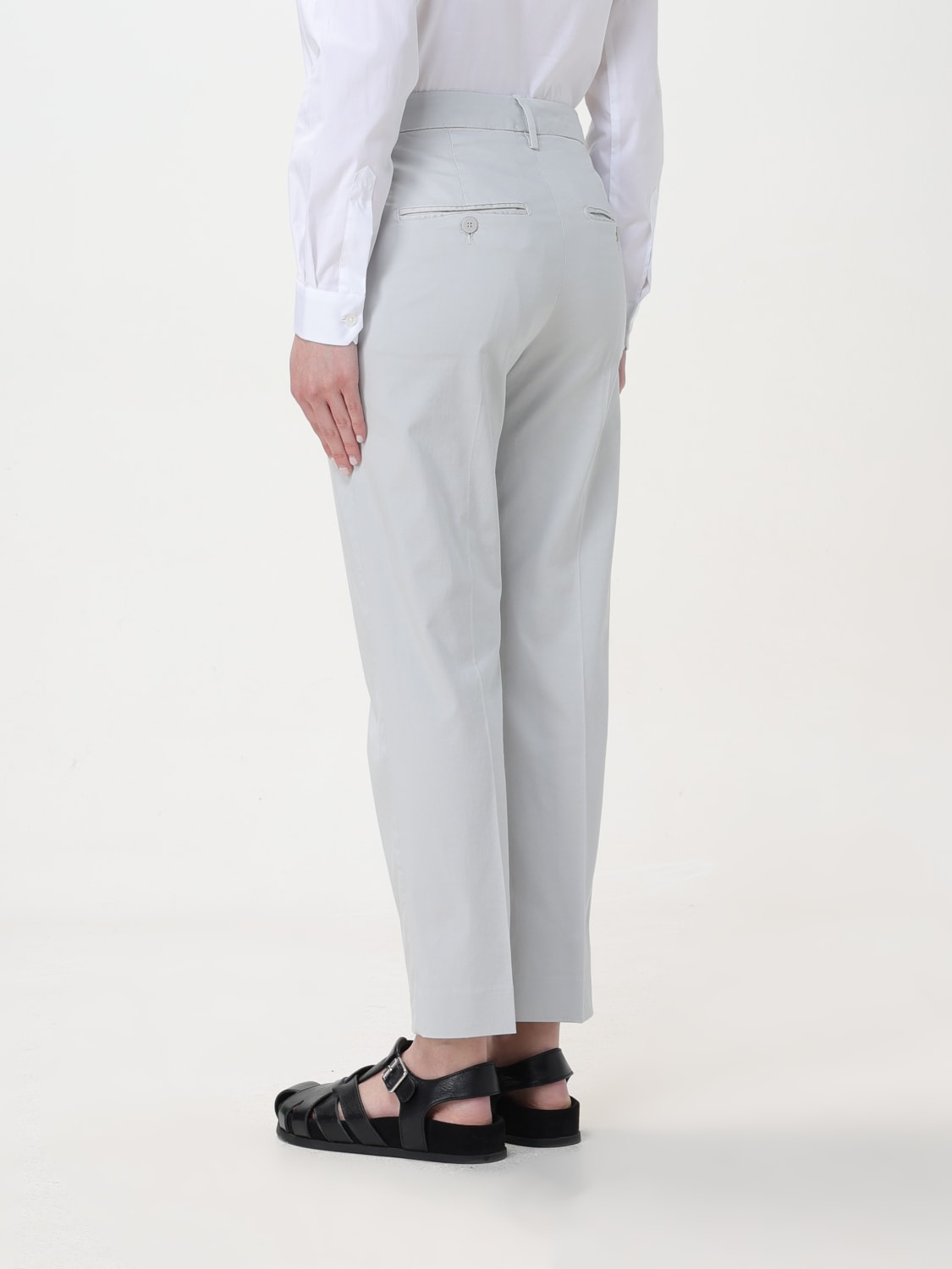 DONDUP PANTALONE: Pantalone Dondup in cotone stretch , Grigio - Img 2