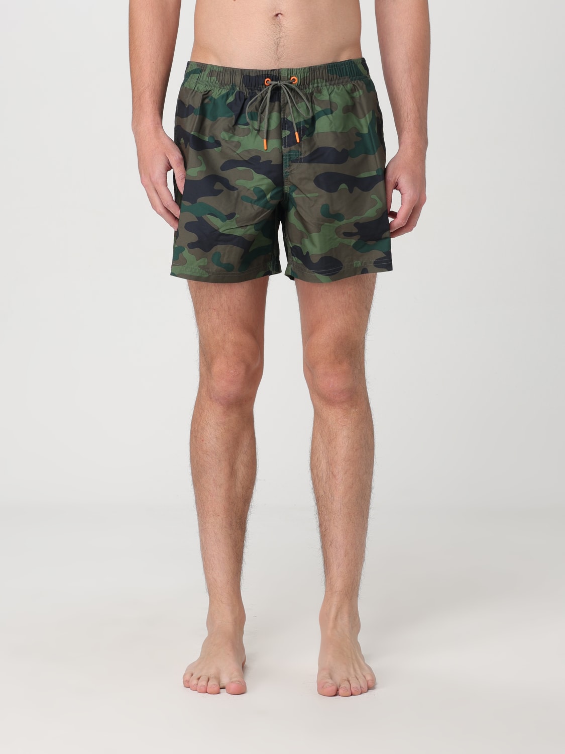 Sundek Outlet Maillot de bain homme Vert Militaire Maillot De Bain Sundek M504BDP0153 en ligne sur GIGLIO.COM