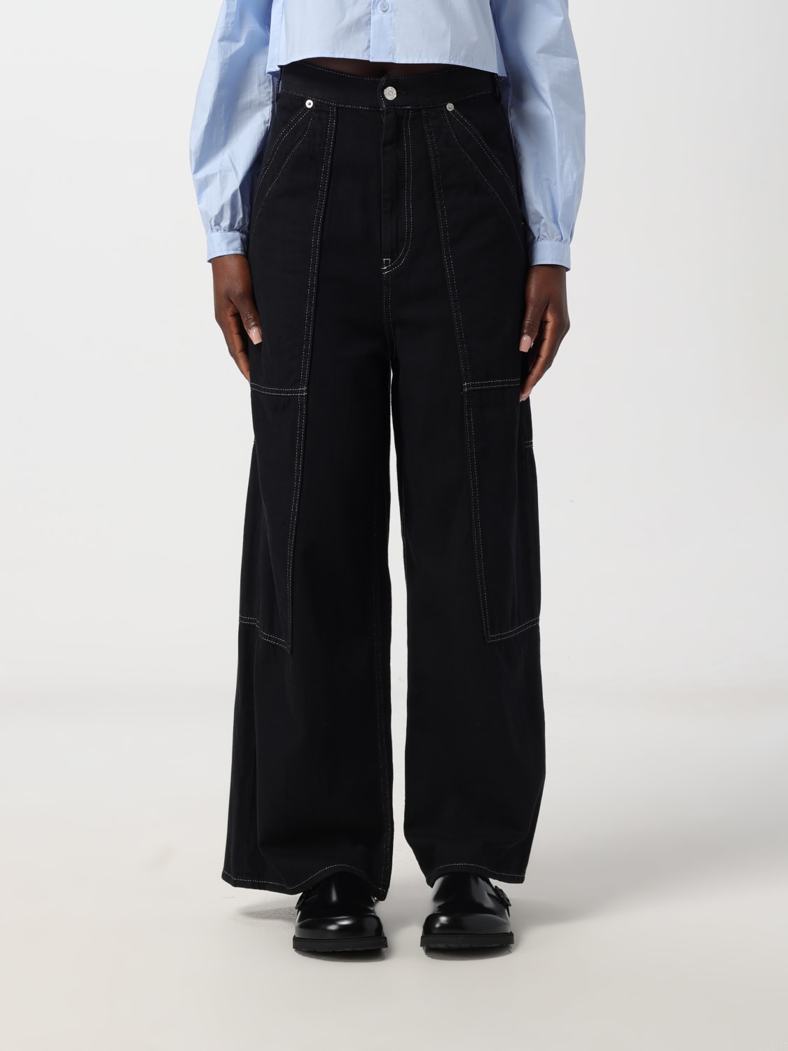 MM6 MAISON MARGIELA：ジーンズ レディース - ブラック | GIGLIO