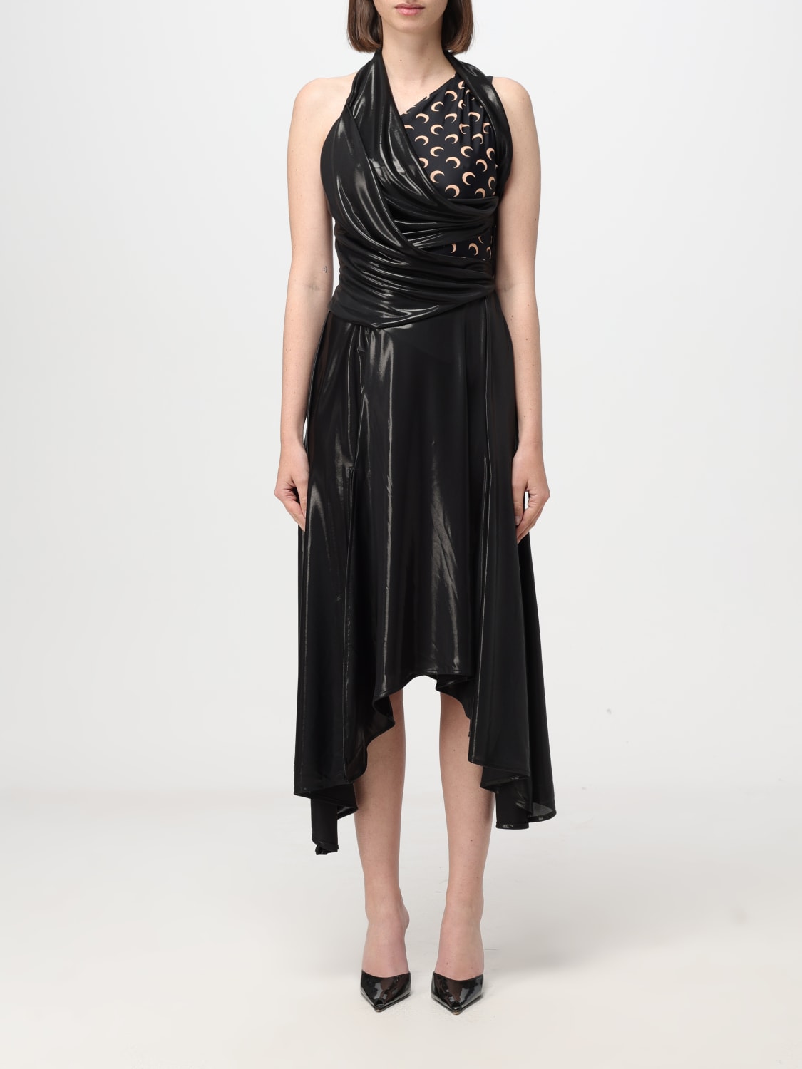 MARINE SERRE DRESS: Dress woman Marine Serre, Black - Img 1