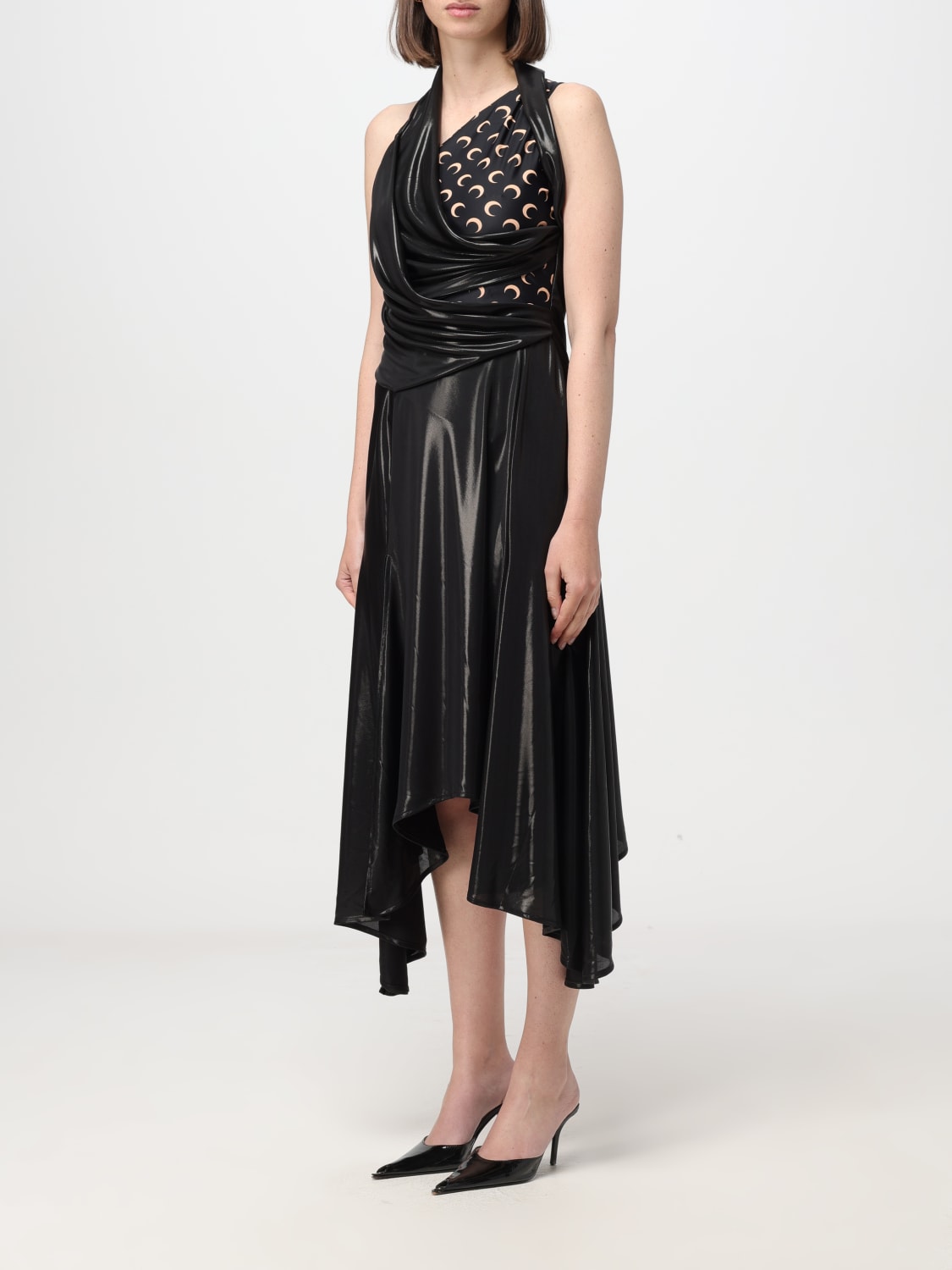 MARINE SERRE DRESS: Dress woman Marine Serre, Black - Img 3