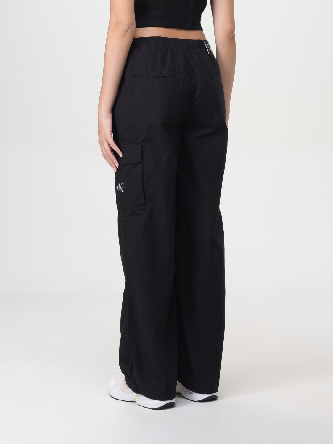 CALVIN KLEIN PANTS: Pants woman Ck Jeans, Black - Img 2