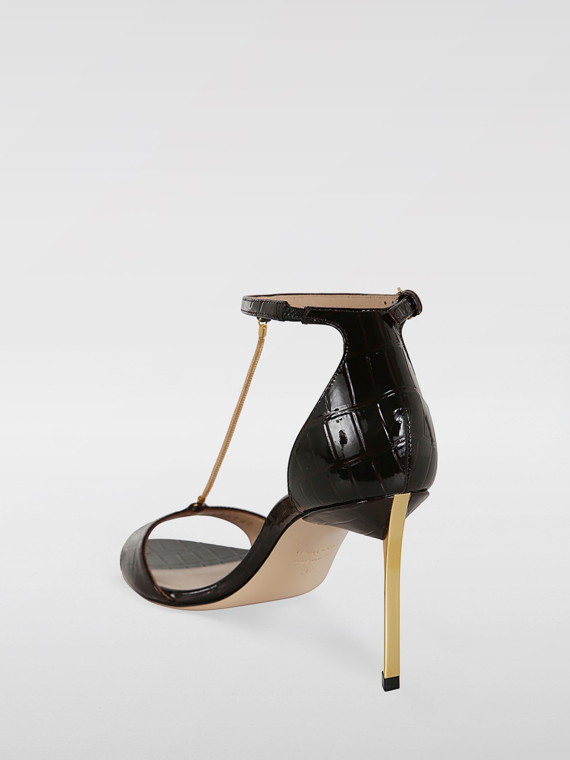 シューズ・サンダルその他 TOM FORD Woman Heeled sandals Brown W3452LSP035G 1B087 Tom Ford Outlet: Shoes woman - Brown | Tom Ford heeled