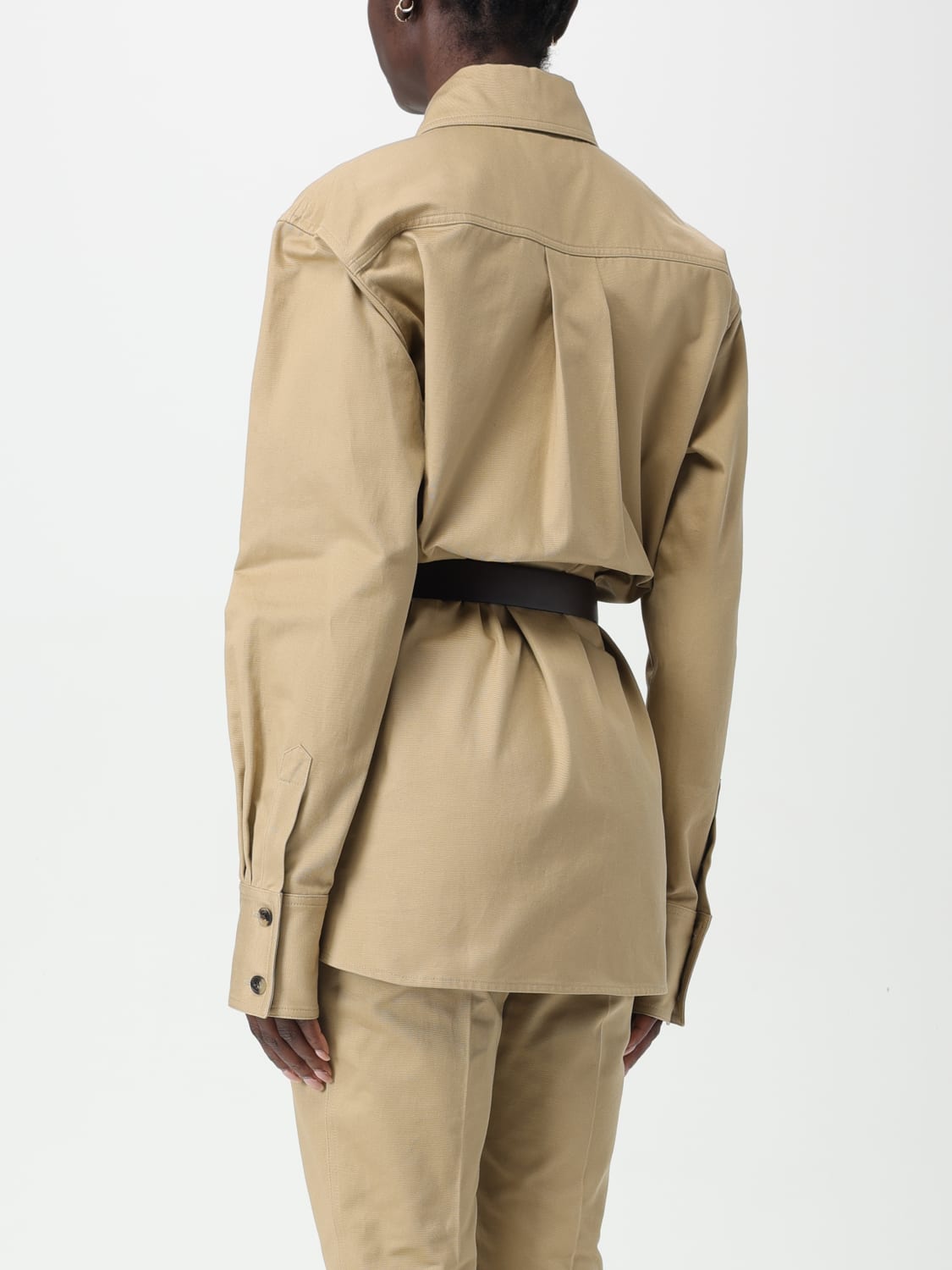 SAINT LAURENT SHIRT: Saint Laurent women's shirt, Beige - Img 3