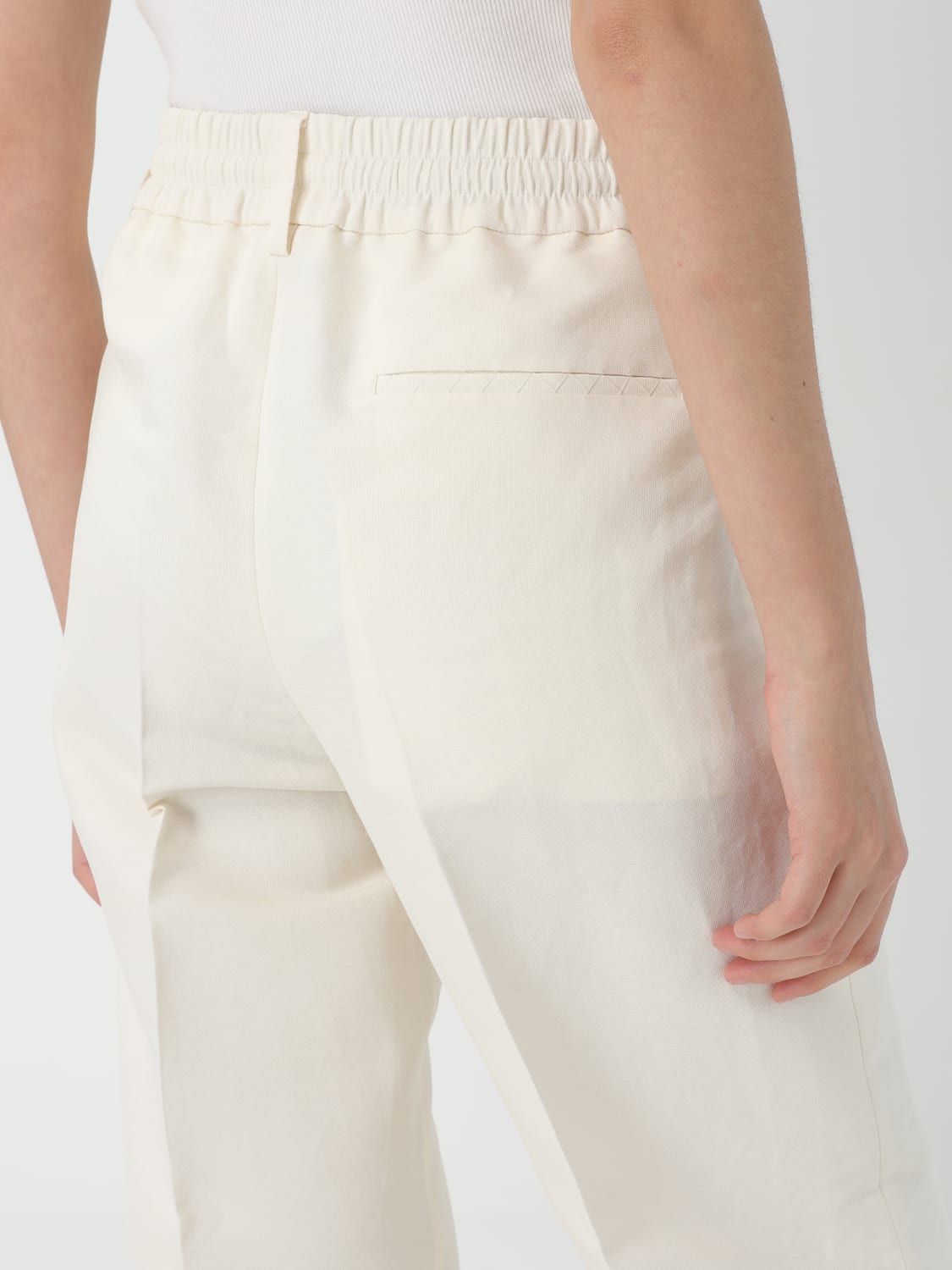 パンツ BURBERRY Woman Pants White 8088801 Burberry Outlet: Pants woman - White | Burberry pants