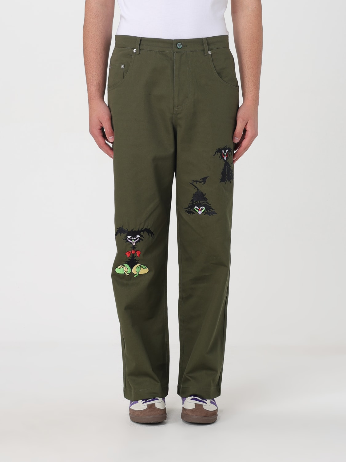 BRAIN DEAD PANTS: Pants men Brain Dead, Green - Img 1