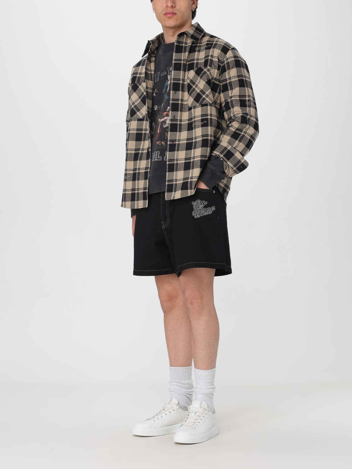 OFF-WHITE SHORT: Short homme Off-white, Noir - Img 2