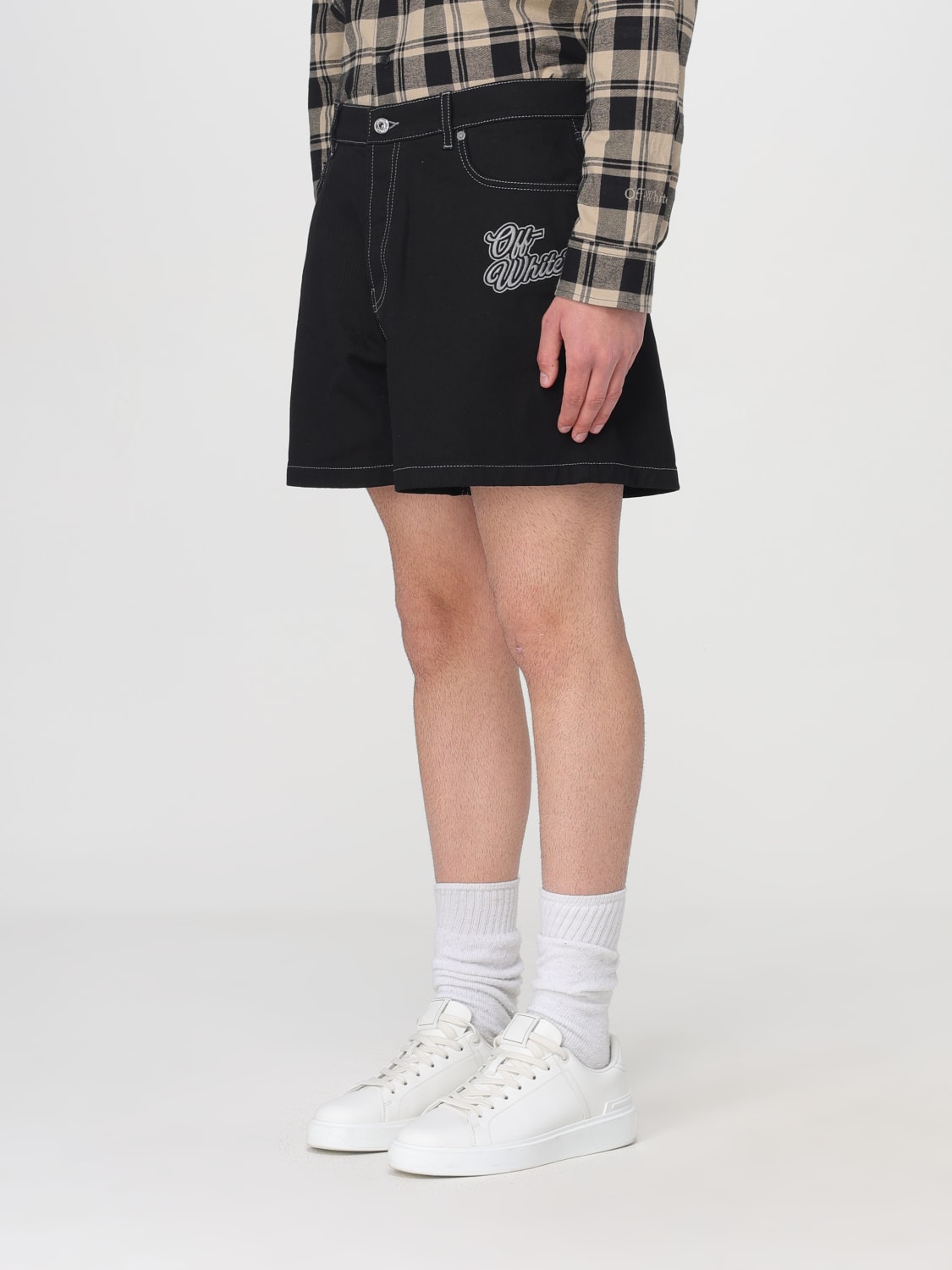 OFF-WHITE SHORT: Short homme Off-white, Noir - Img 4