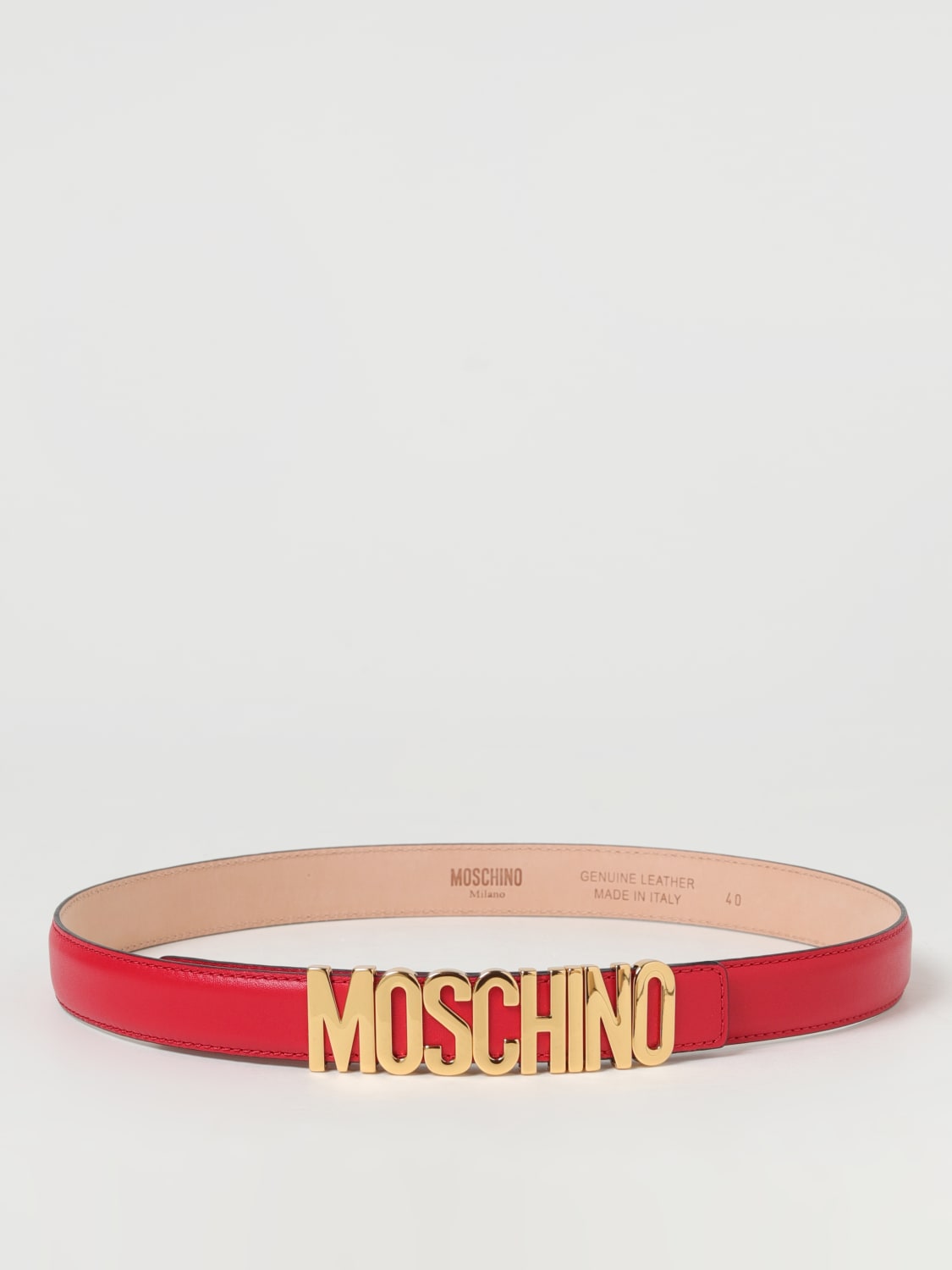 MOSCHINO COUTURE BELT: Belt woman Moschino Couture, Red - Img 1