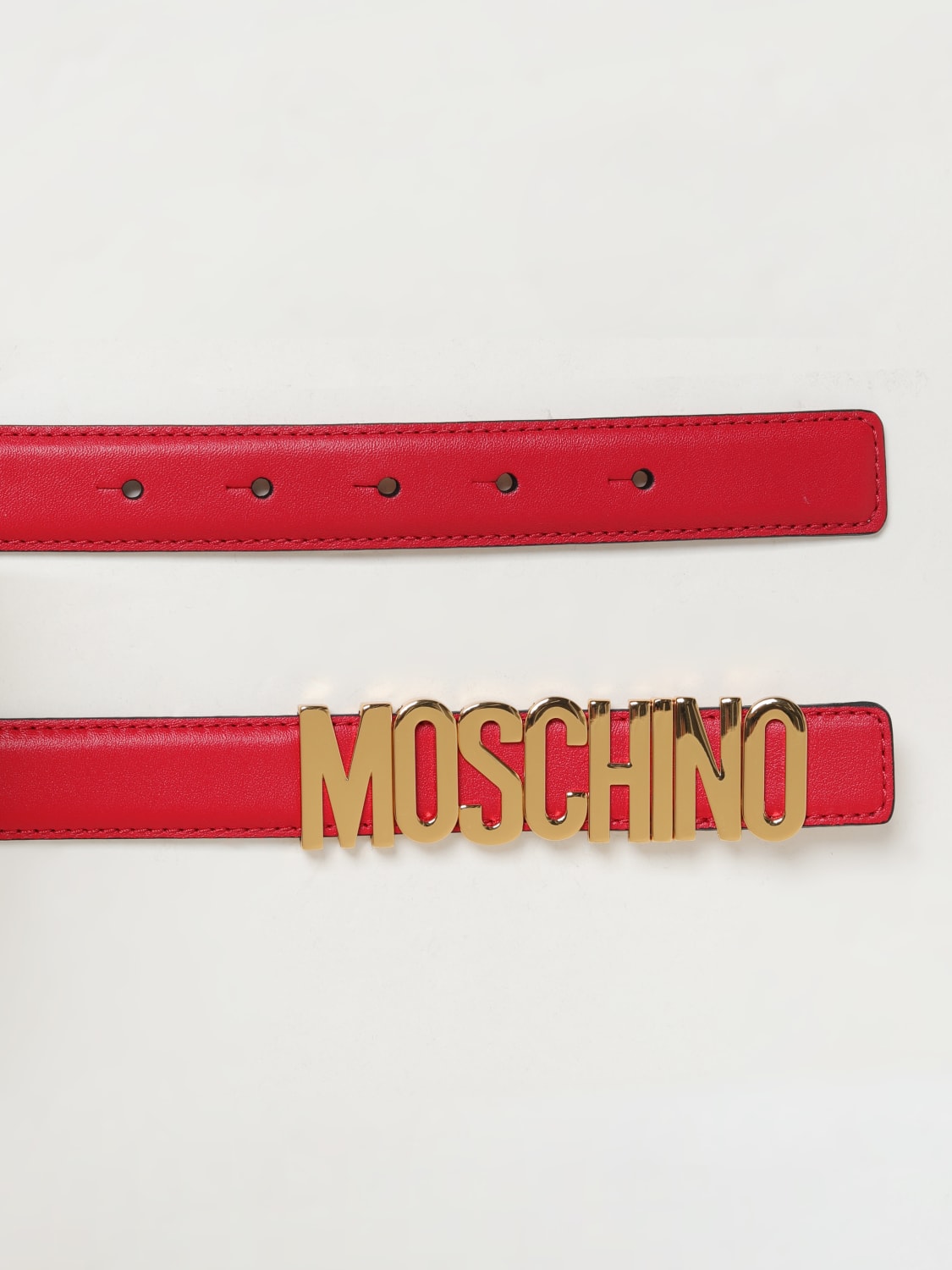 MOSCHINO COUTURE BELT: Belt woman Moschino Couture, Red - Img 3