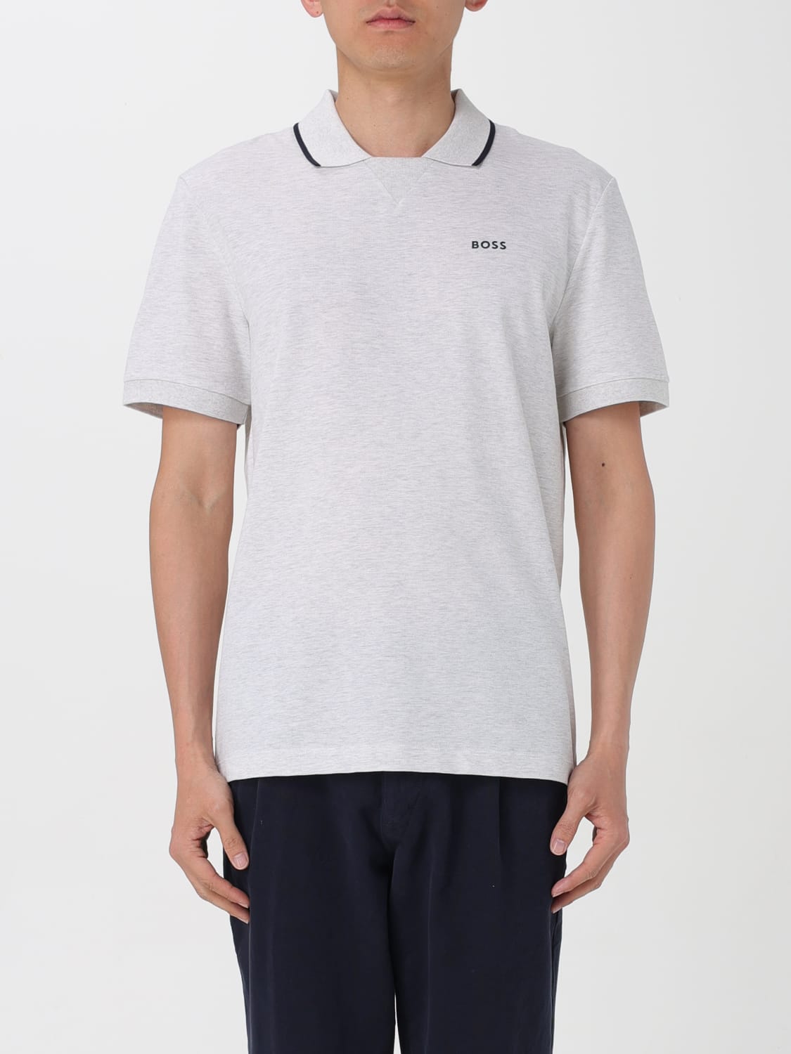 BOSS POLO SHIRT: Polo shirt men Boss, Grey - Img 1