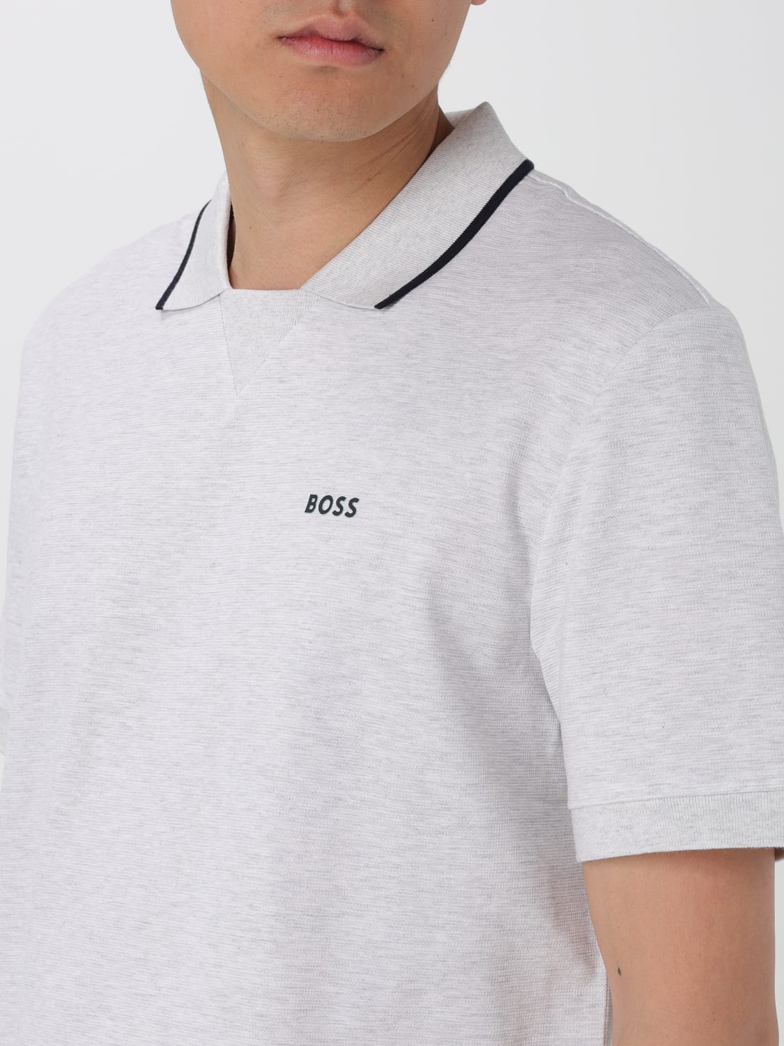 BOSS POLO SHIRT: Polo shirt men Boss, Grey - Img 3