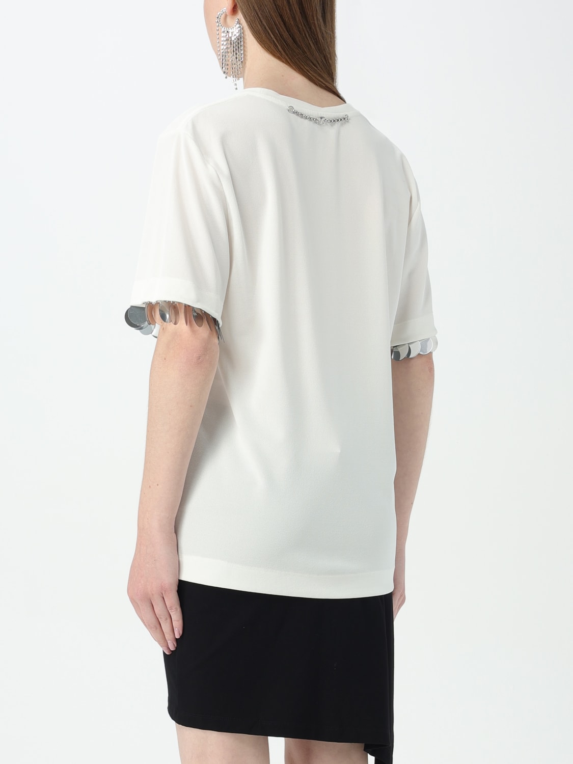RABANNE CAMISETA: Camiseta mujer Rabanne, Blanco - Img 3