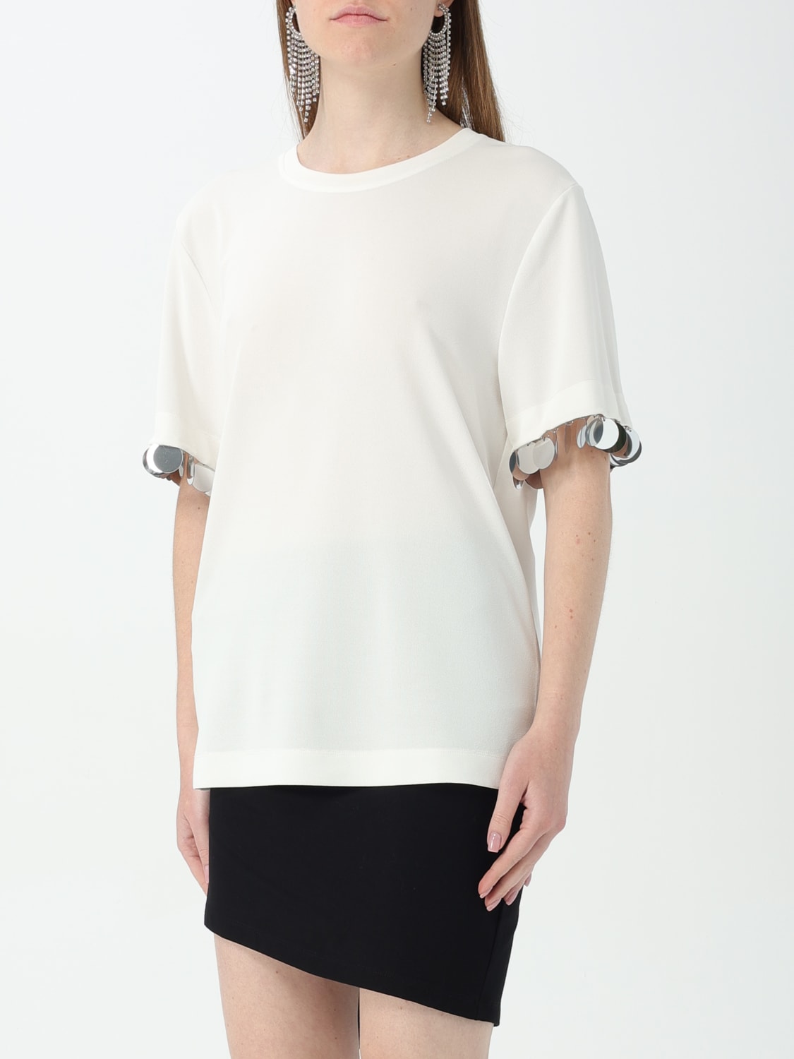RABANNE CAMISETA: Camiseta mujer Rabanne, Blanco - Img 4