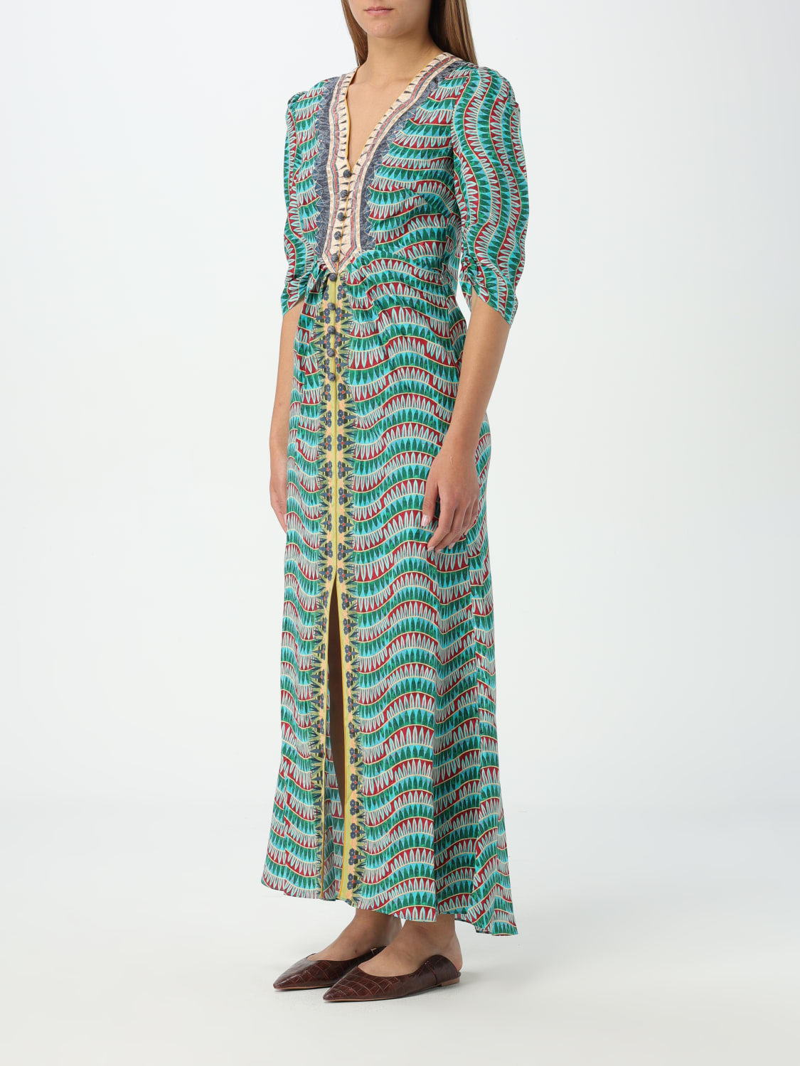 SALONI ドレス: ドレス レディース Saloni, マルチカラー - Img 3