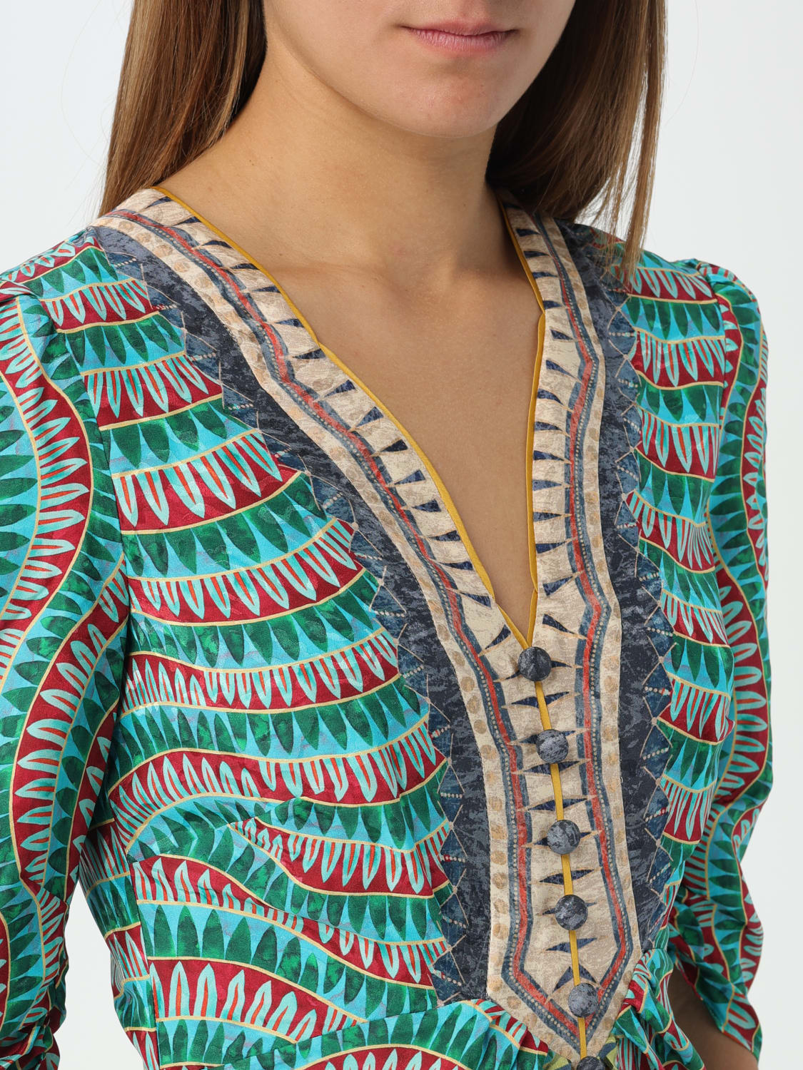 SALONI ドレス: ドレス レディース Saloni, マルチカラー - Img 4