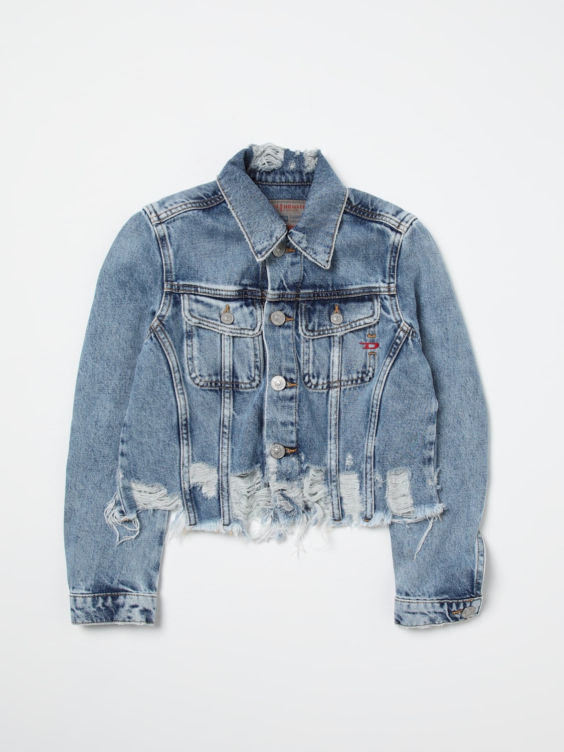 DIESEL JACKET: Diesel girls' denim jacket, Blue - Img 1