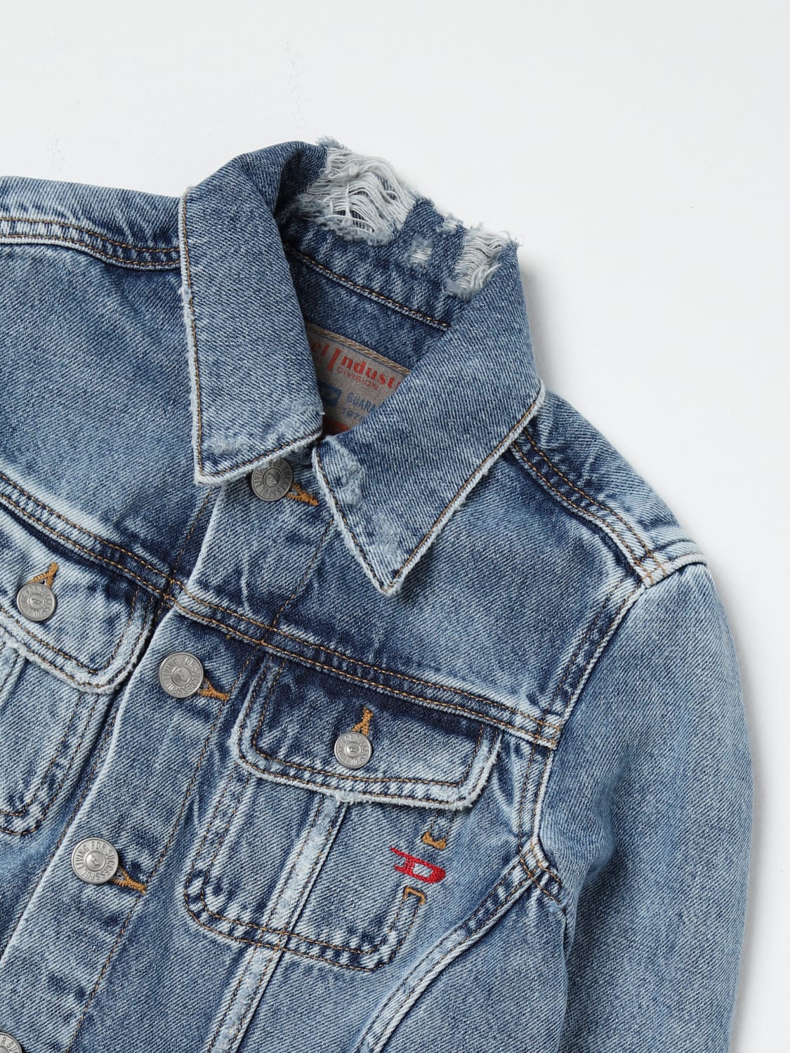 DIESEL JACKET: Diesel girls' denim jacket, Blue - Img 3