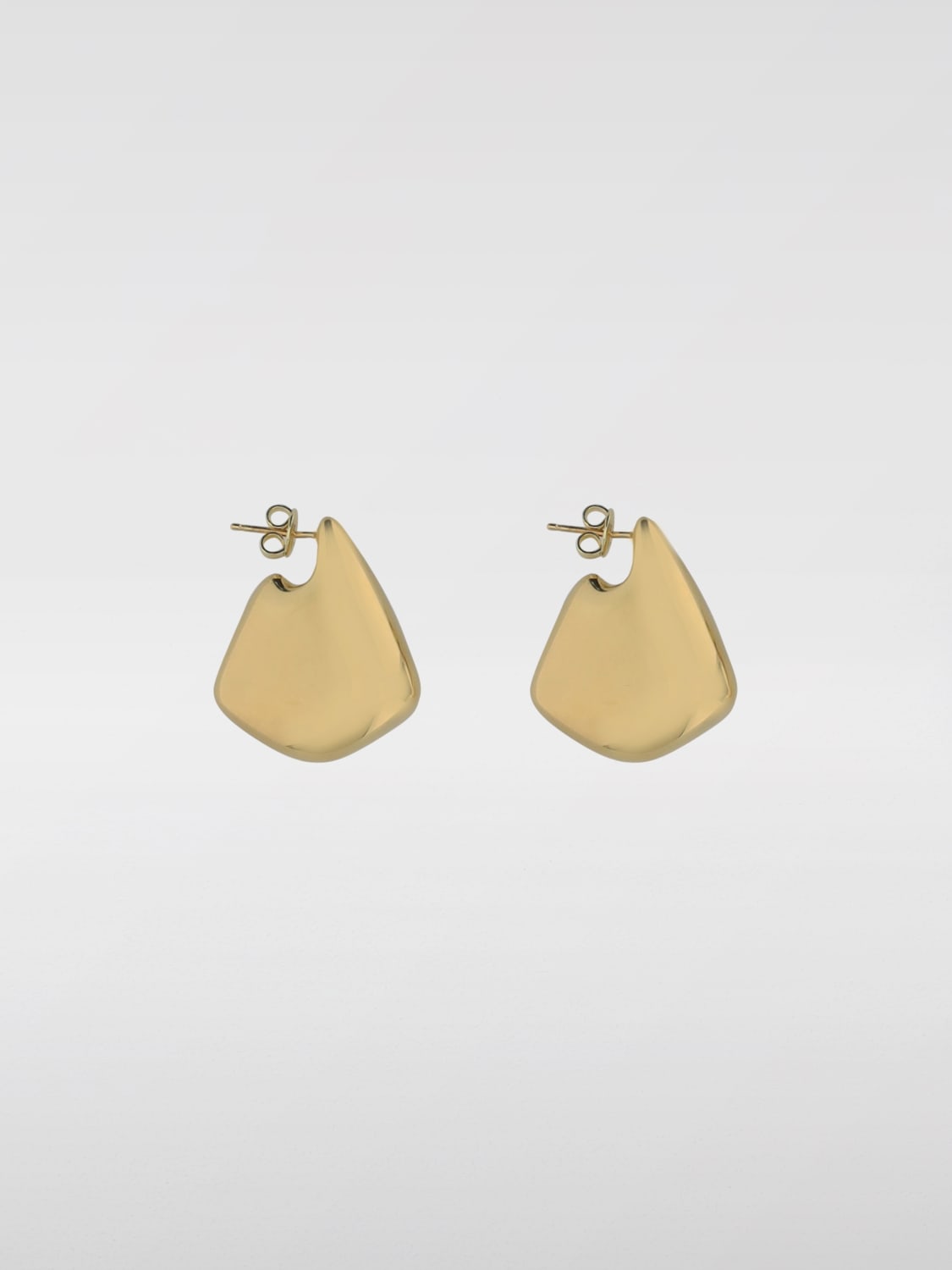 BOTTEGA VENETA GIOIELLO: Orecchini Fin Bottega Veneta in argento placcato oro 18 kt , Giallo - Img 1