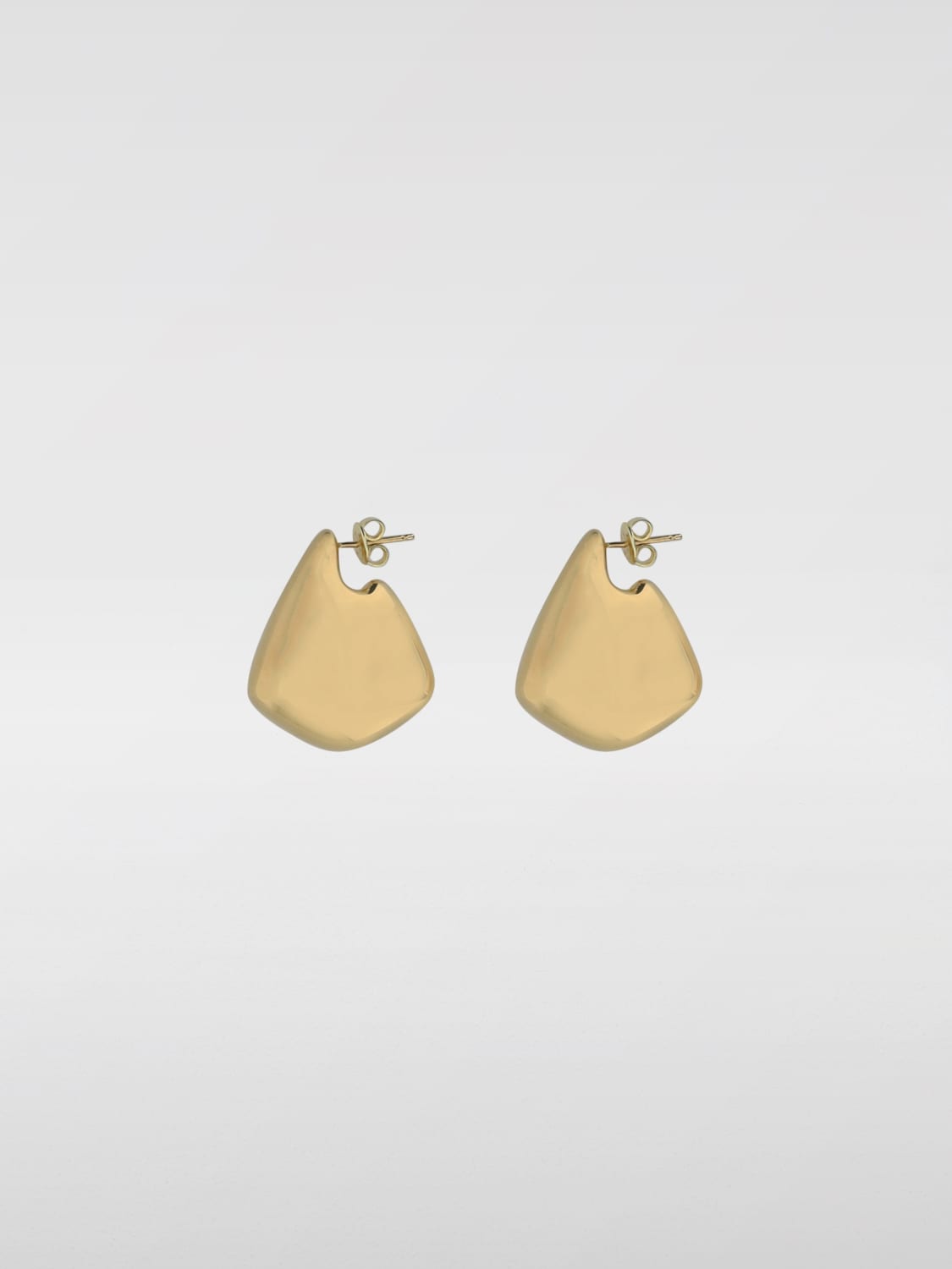 BOTTEGA VENETA GIOIELLO: Orecchini Fin Bottega Veneta in argento placcato oro 18 kt , Giallo - Img 2