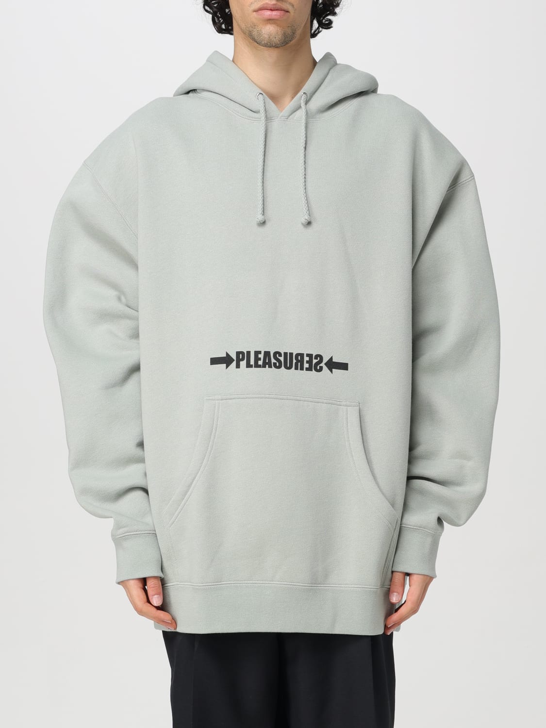 PLEASURES SWEATSHIRT: Sweatshirt herren Pleasures, Grau - Img 1