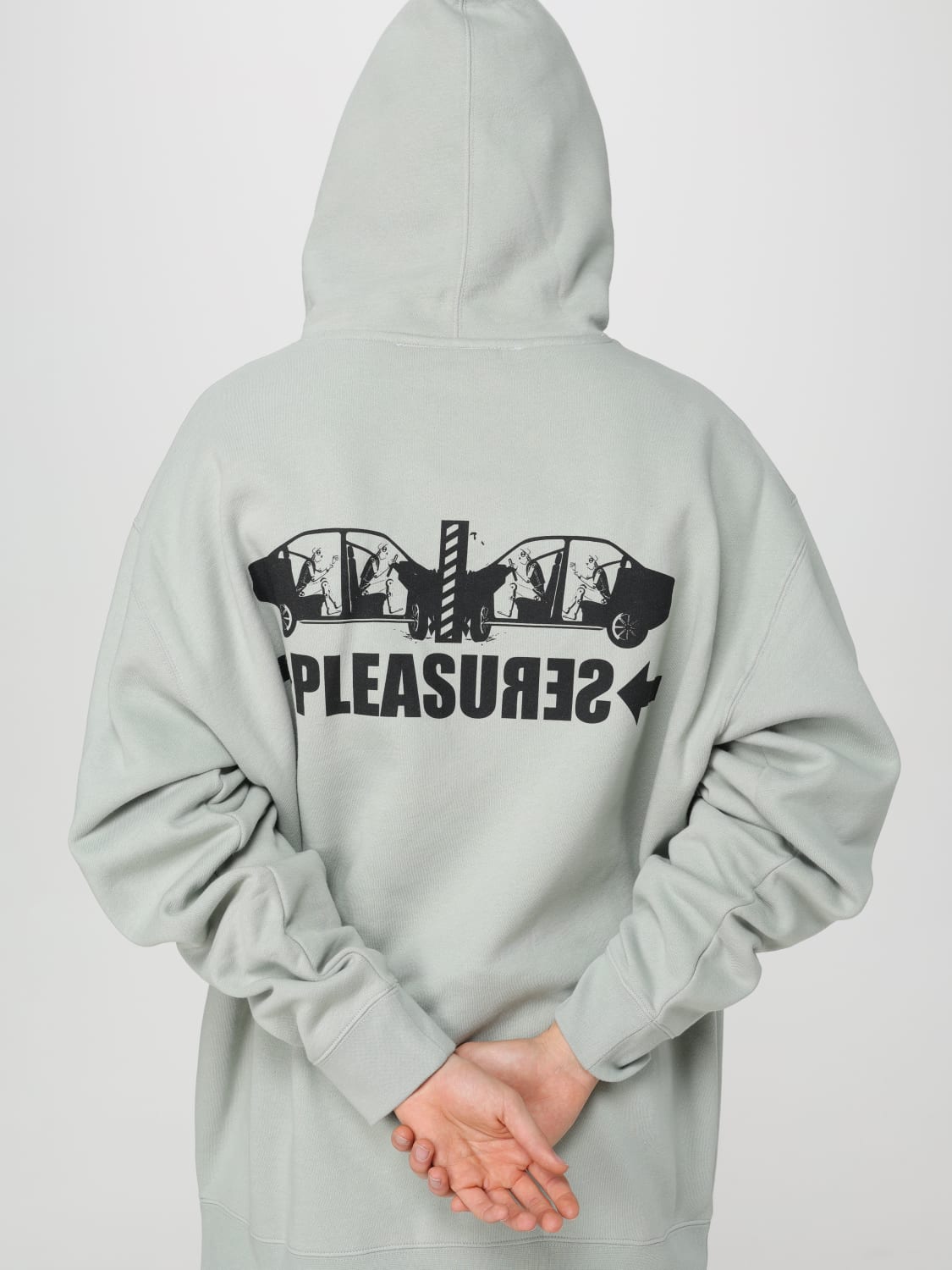 PLEASURES SWEATSHIRT: Sweatshirt herren Pleasures, Grau - Img 3