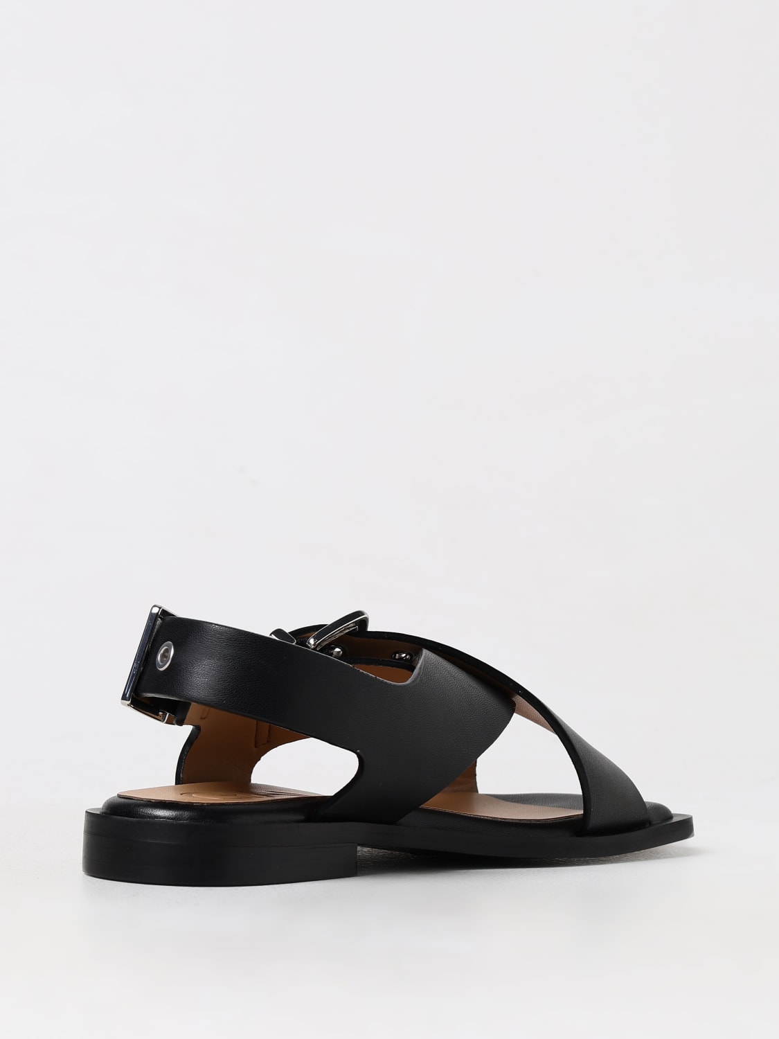 GANNI FLAT SANDALS: Shoes woman Ganni, Black - Img 3