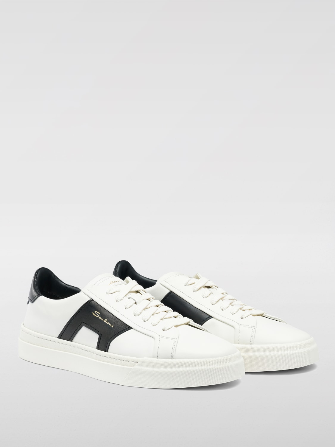 SANTONI SNEAKERS: Sneakers men Santoni, White - Img 2