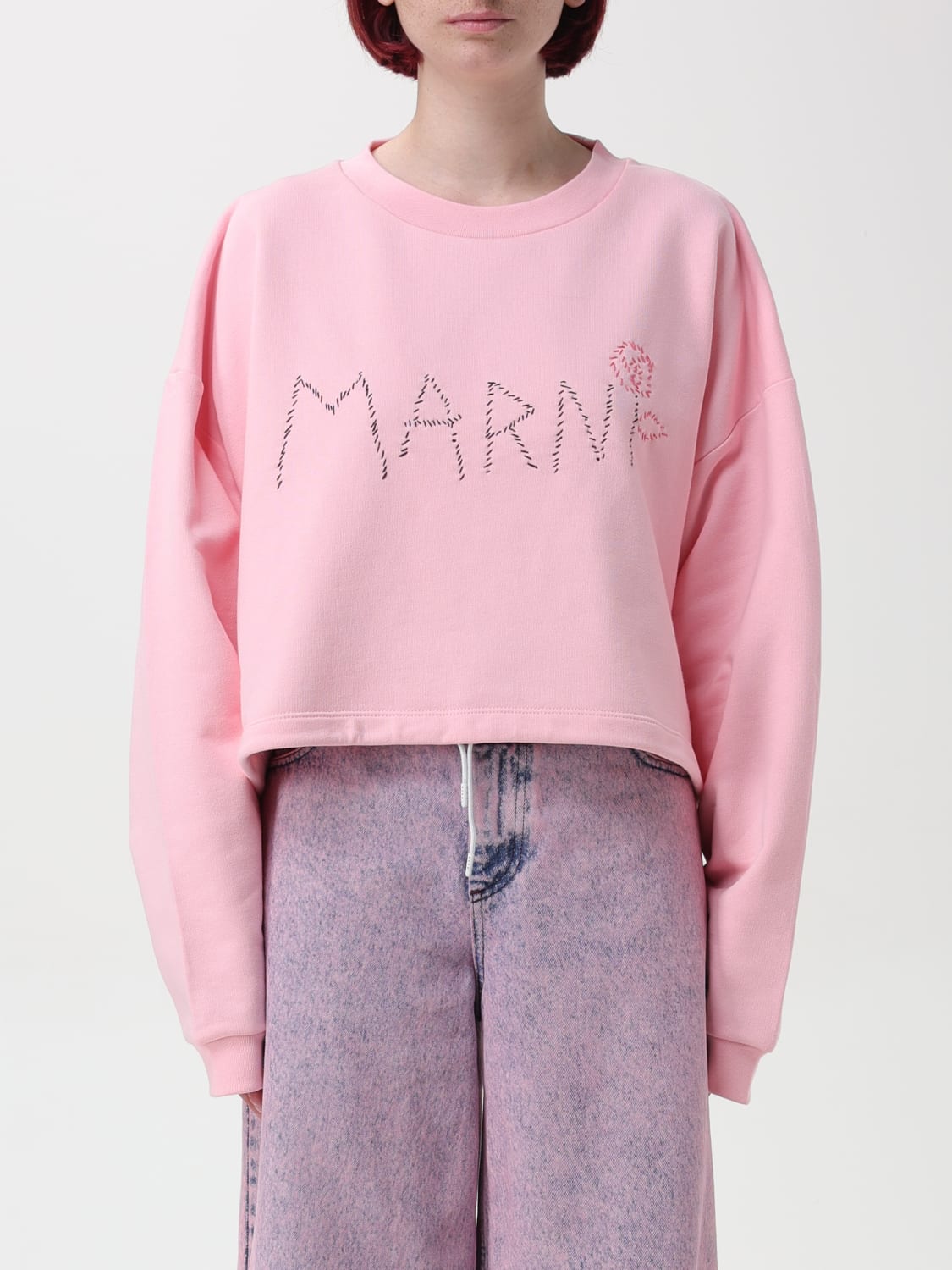 MARNI ТОЛСТОВКА: Толстовка Женское Marni, Розовый - Img 1