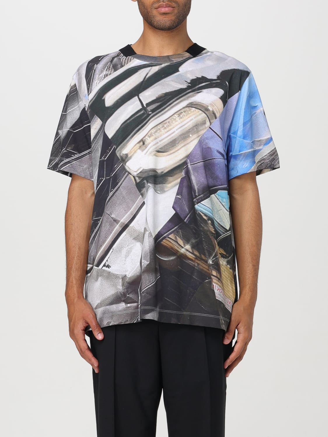 Giglio T-shirt Helmut Lang in cotone con stampa astratta