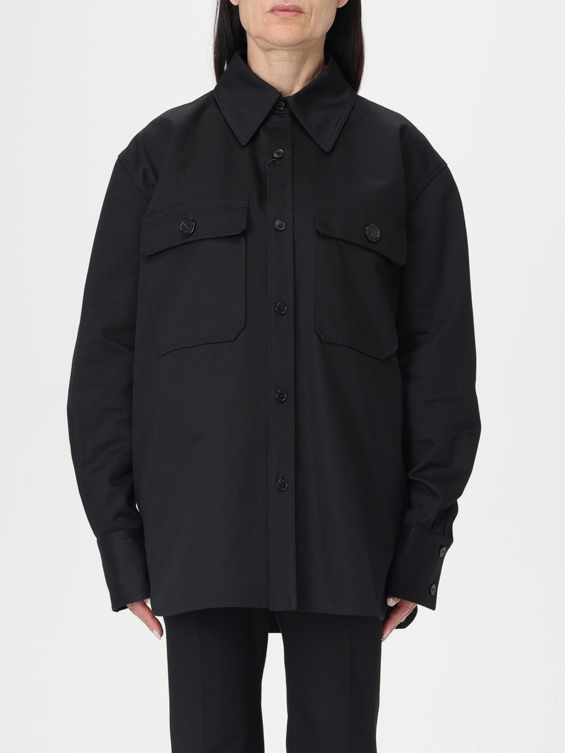 SAINT LAURENT CAMISA: Camisa mujer Saint Laurent, Negro - Img 1