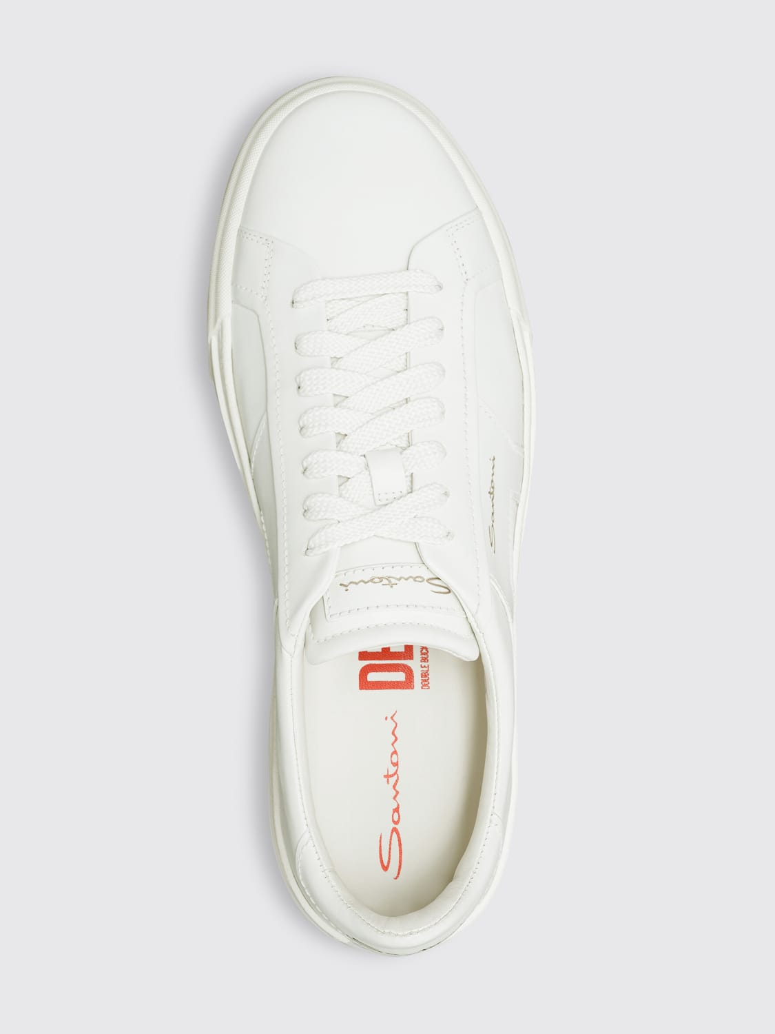 SANTONI SNEAKERS: Shoes men Santoni, White - Img 4