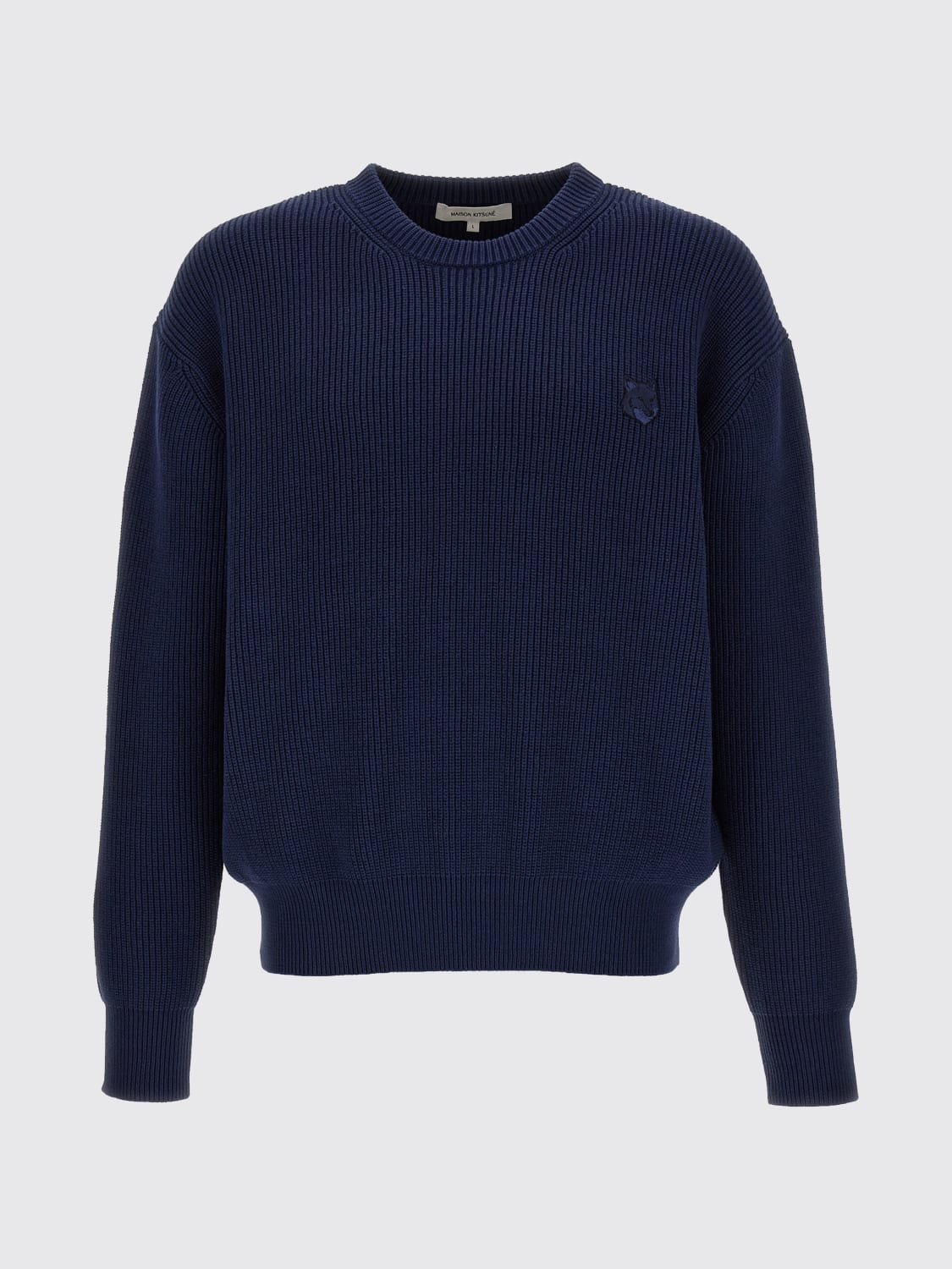 MAISON KITSUNÉ MAGLIA: Maglia di cotone Maison Kitsuné, Blue - Img 2