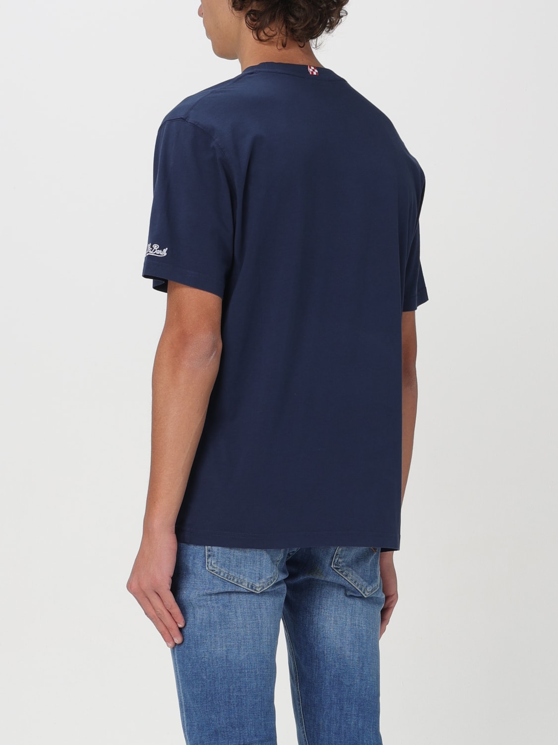 MC2 SAINT BARTH T-SHIRT: T-shirt Mc2 Saint Barth in cotone con ricamo , Blue - Img 2