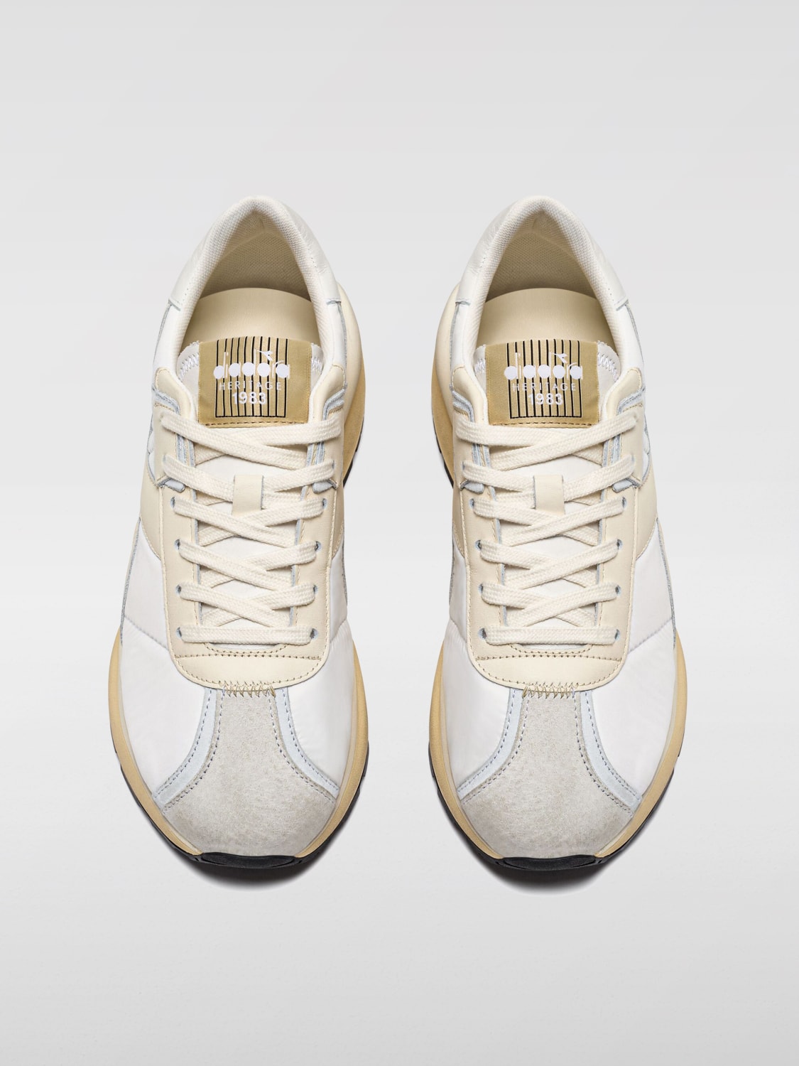 Diadora Heritage Outlet Sneakers men Diadora Cream Diadora Heritage sneakers 180469 online at GIGLIO.COM