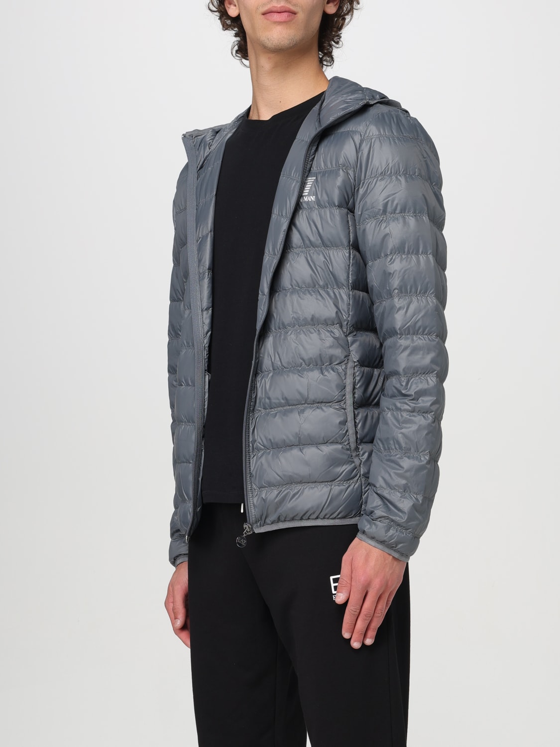 Grey ea7 coat sales