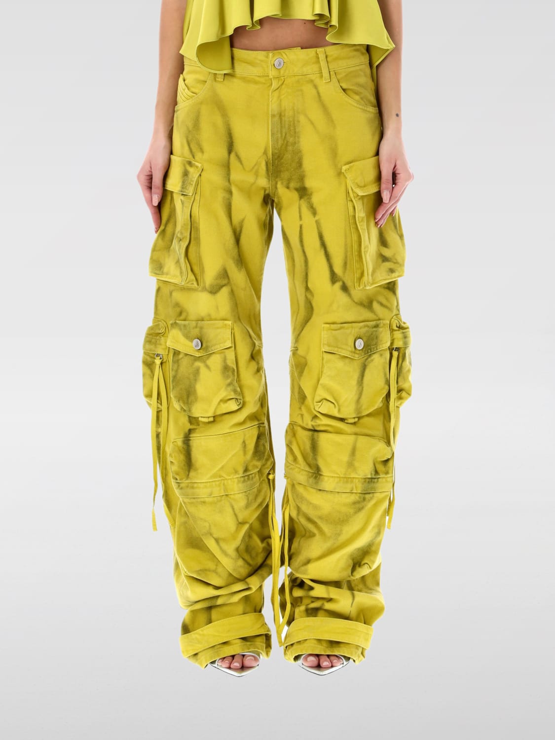 パンツ THE ATTICO Women Straight Pants 242WCP84D071 Yellow The Attico Outlet: Pants woman - Hazel | The Attico pants